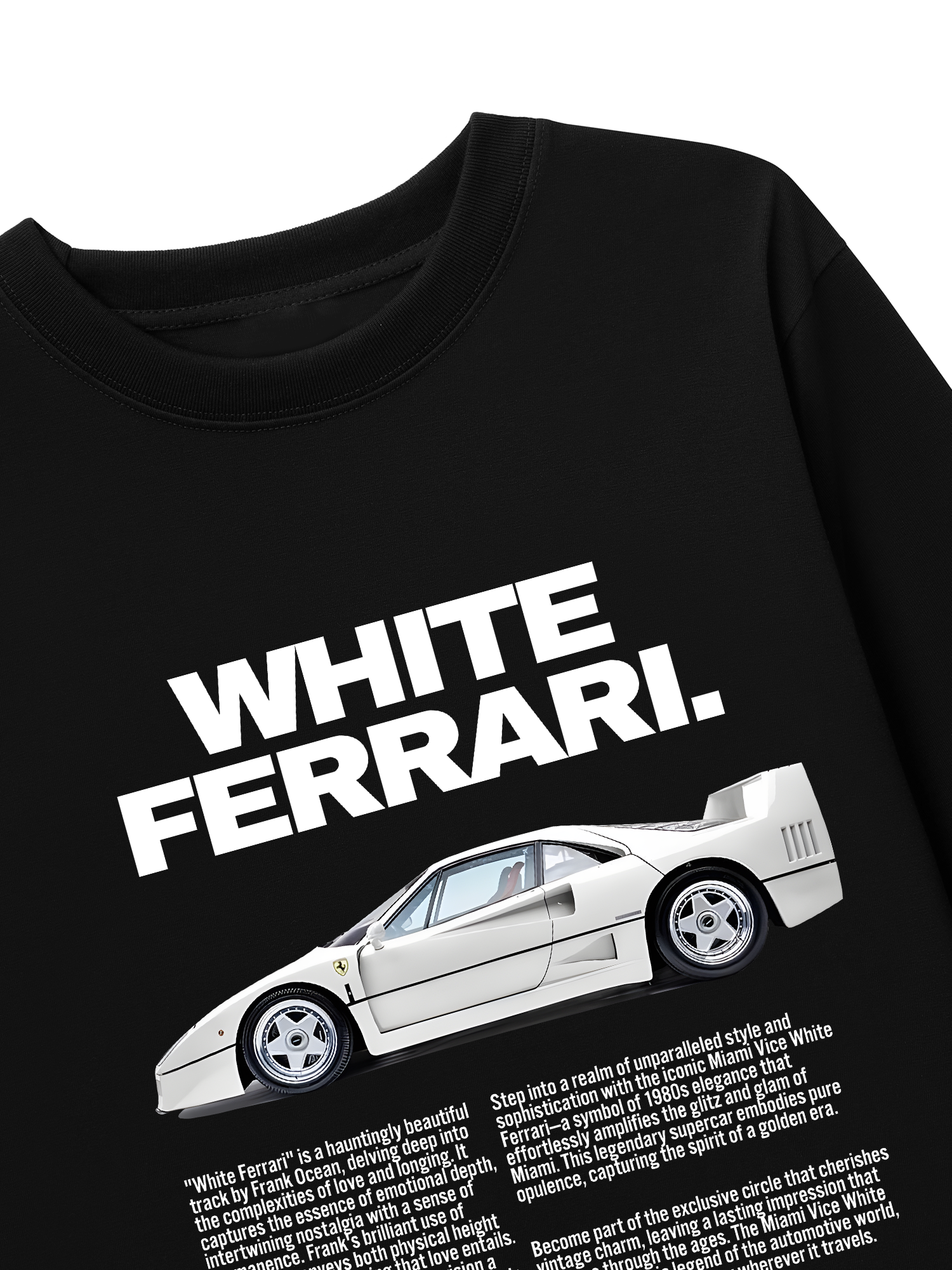 Áo Thun Dài Tay Ferrari White Brilliant