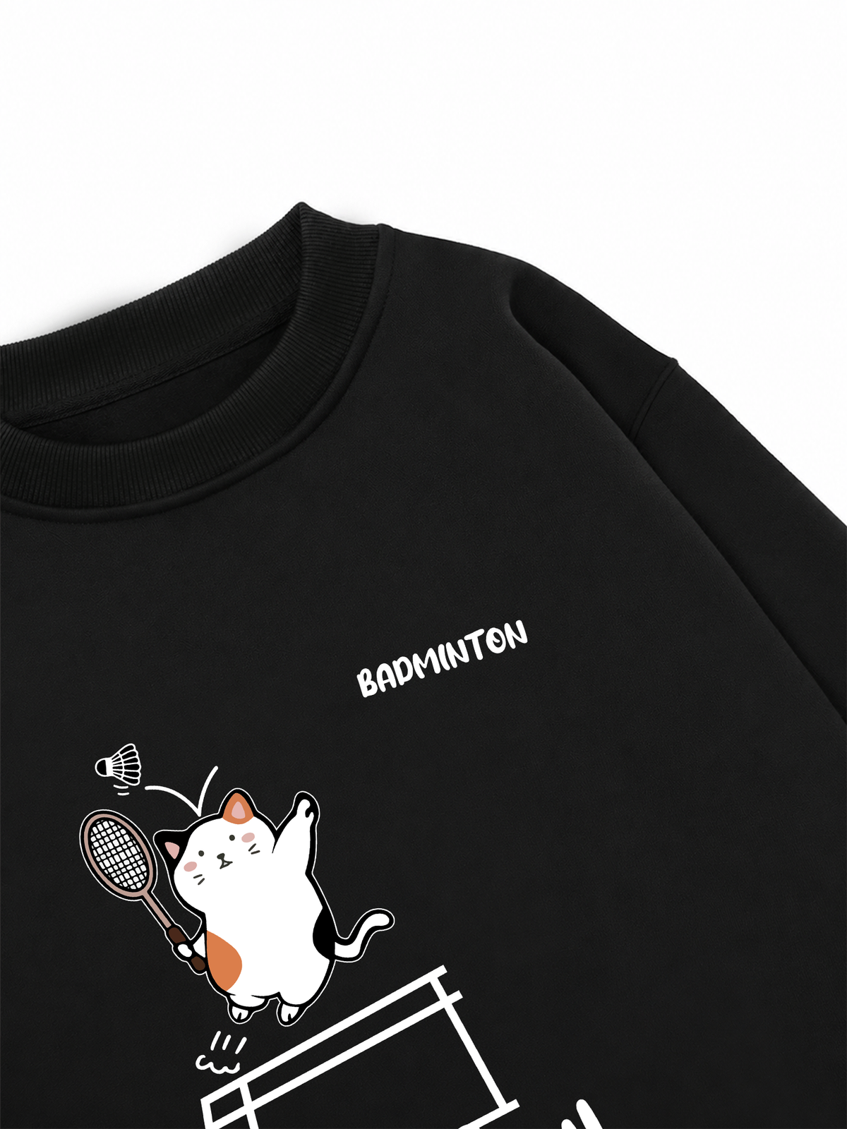 Áo Sweater Nỉ Hai Da Badminton Jumping Smash