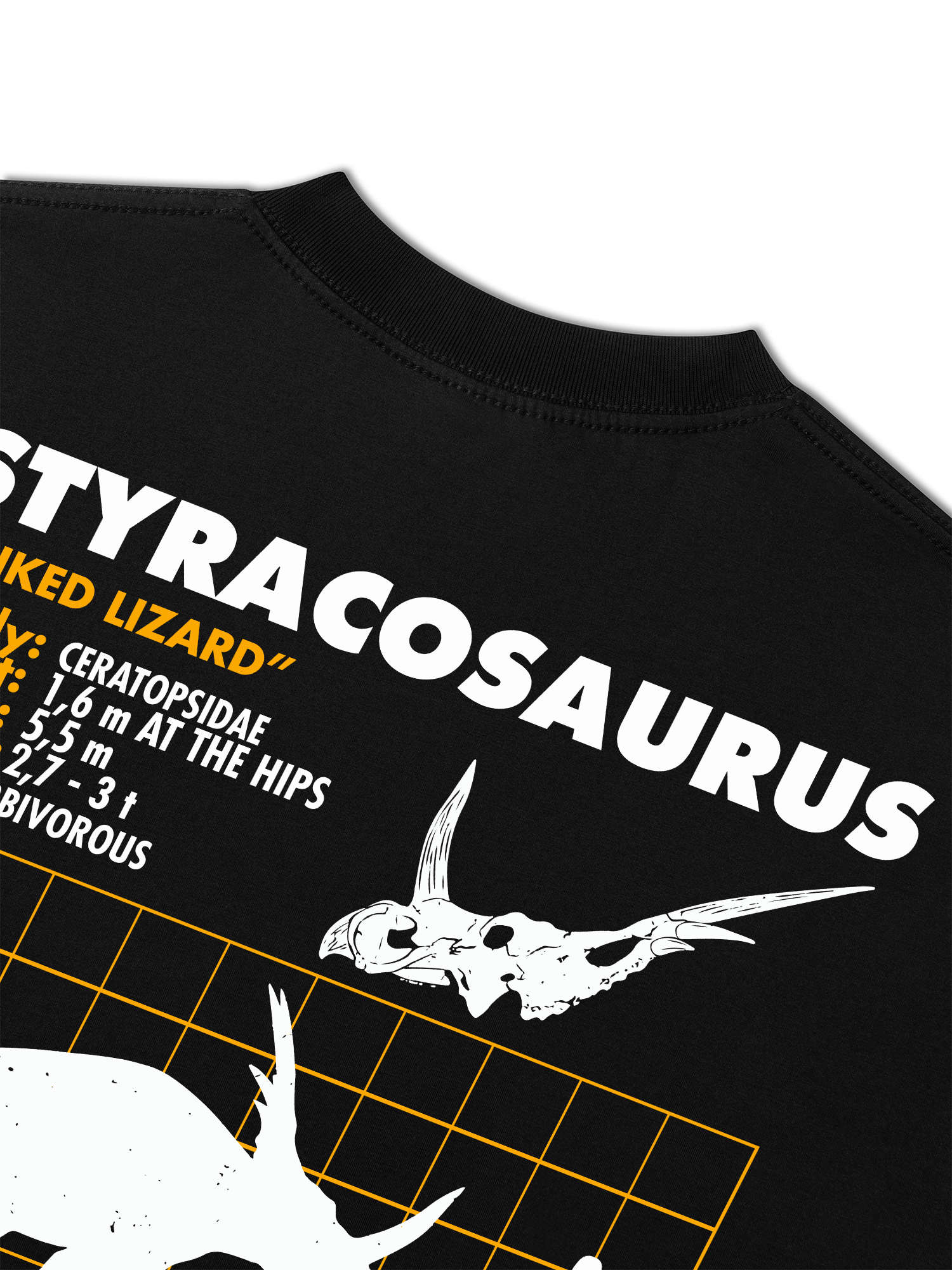 Áo Thun Relaxed Fit Wild Life Analysis Table Styracosaurus