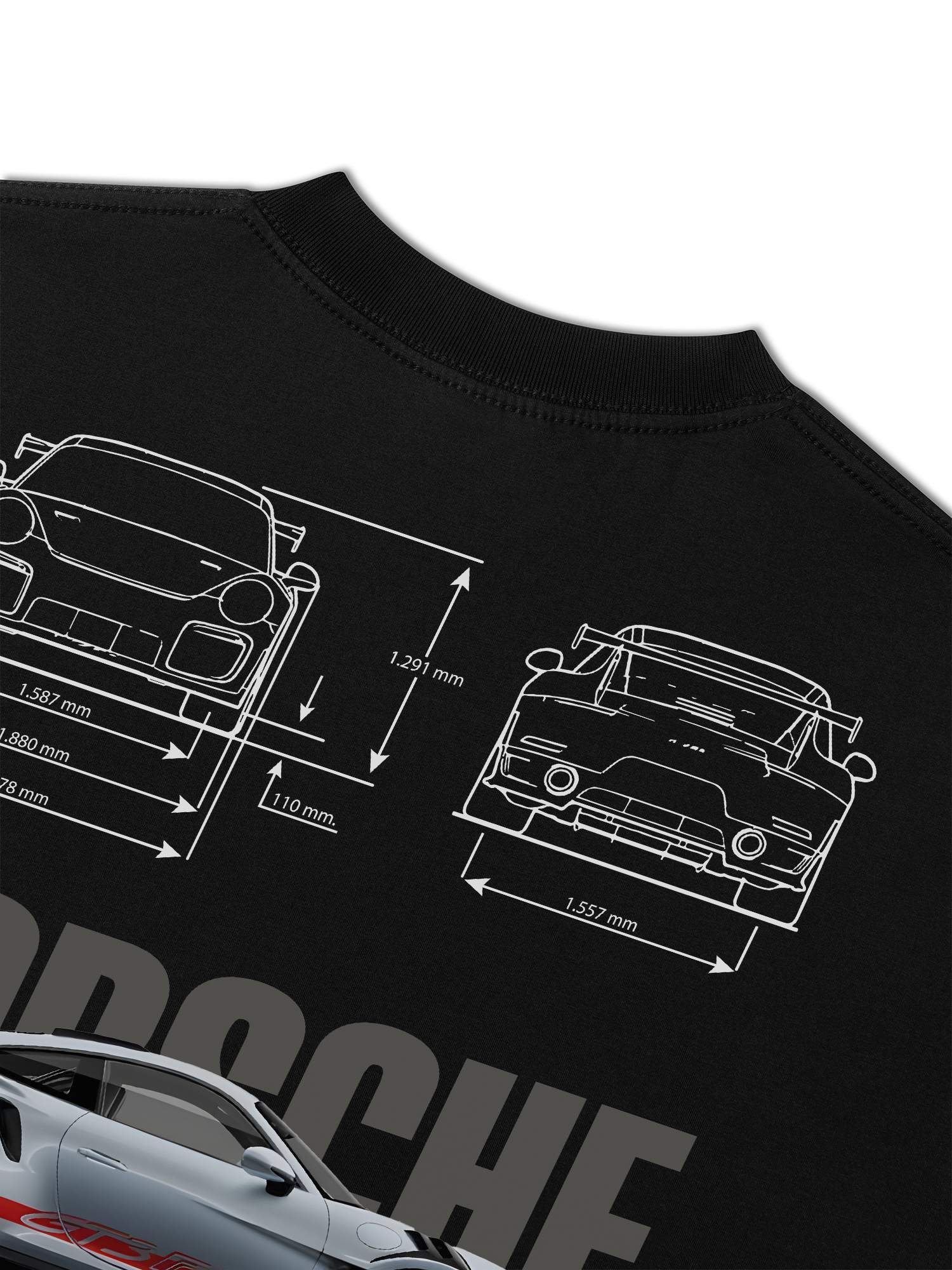 Áo Thun Relaxed Fit Porsche Blueprint 911 GT3 RS