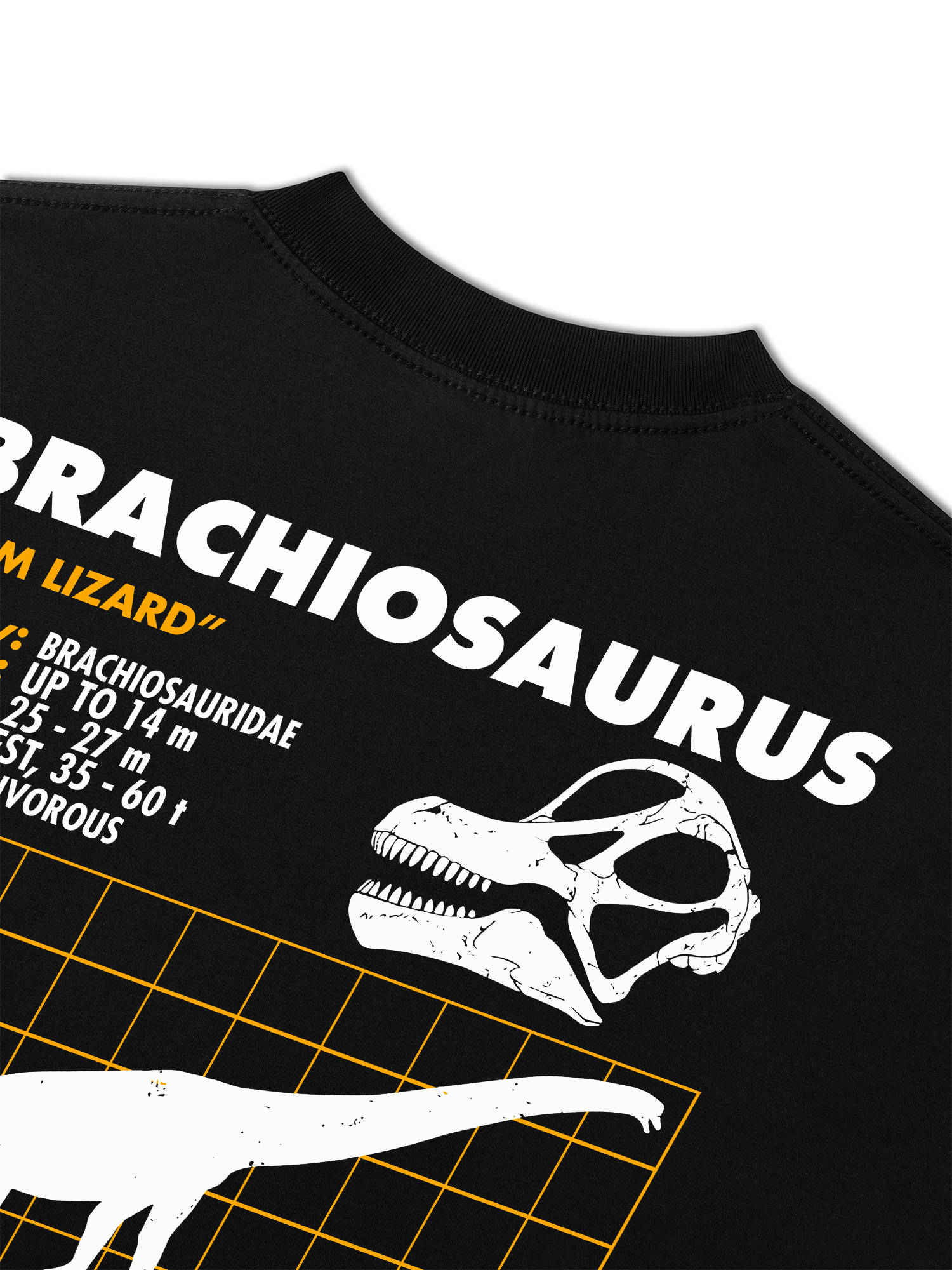 Áo Thun Relaxed Fit Analysis Table Brachiosaurus