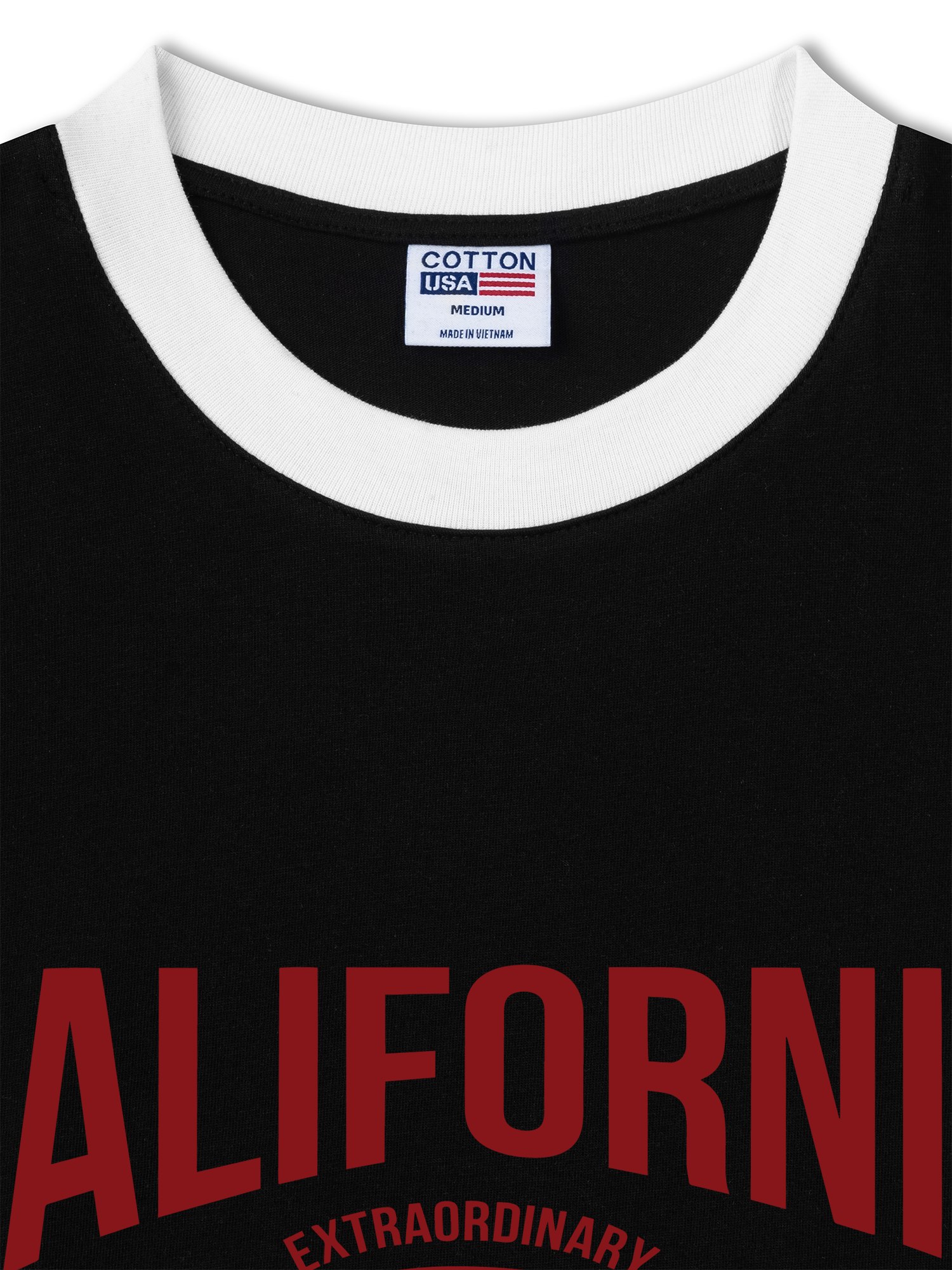 Áo Thun Ringer Relaxed Fit USA California Extraordinary