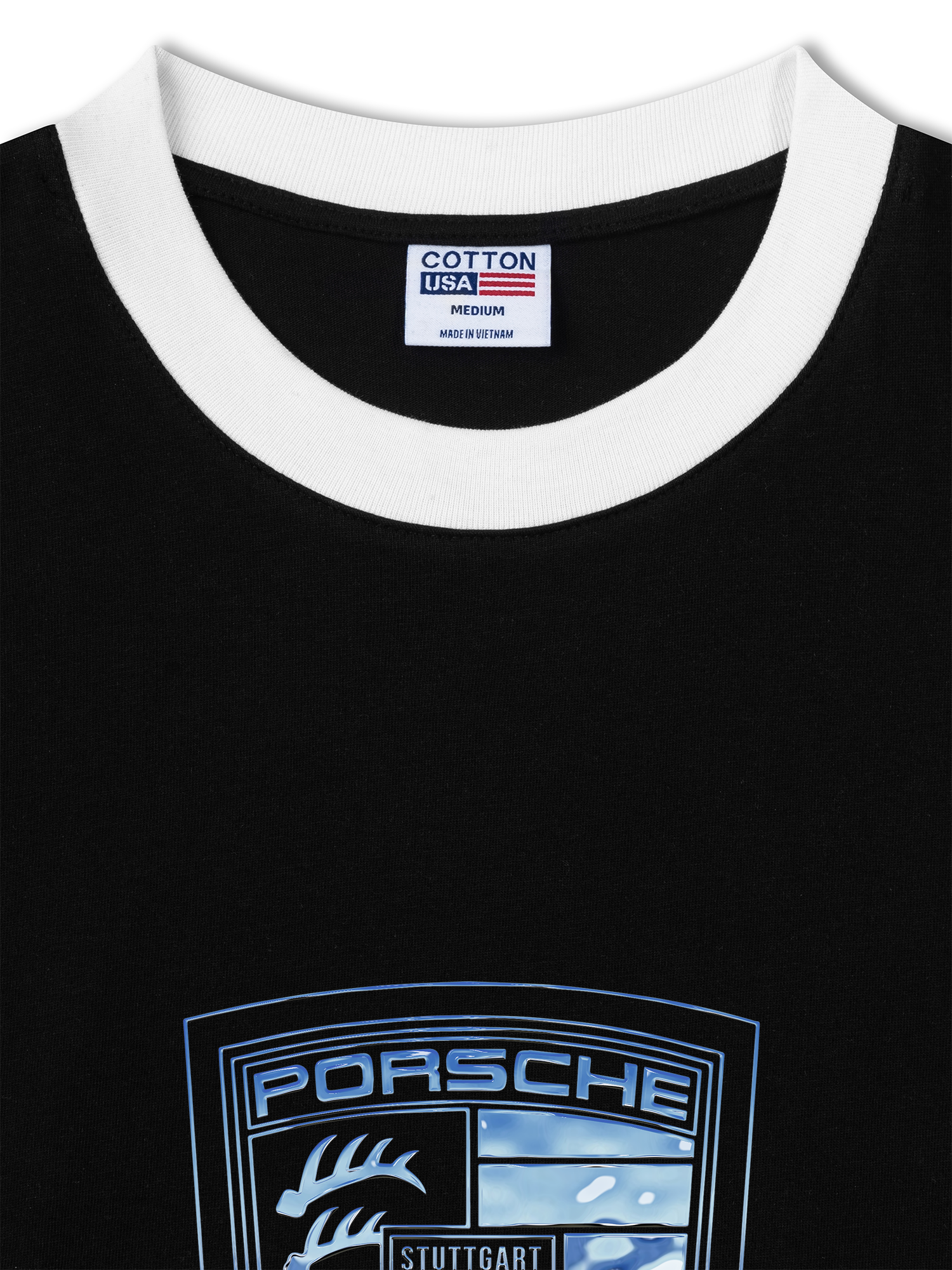 Áo Thun Ringer Relaxed Fit Porsche Metal Material