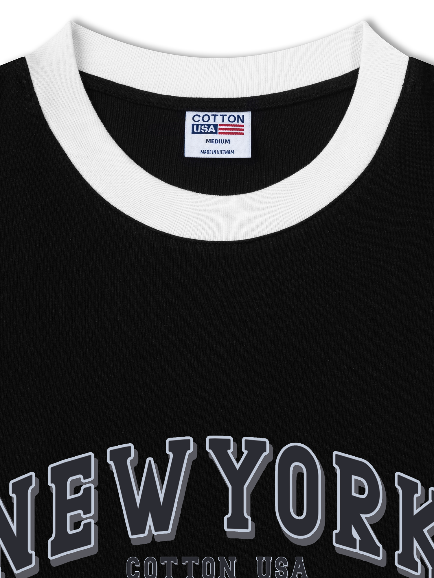 Áo Thun Ringer Relaxed Fit City New York Coquette