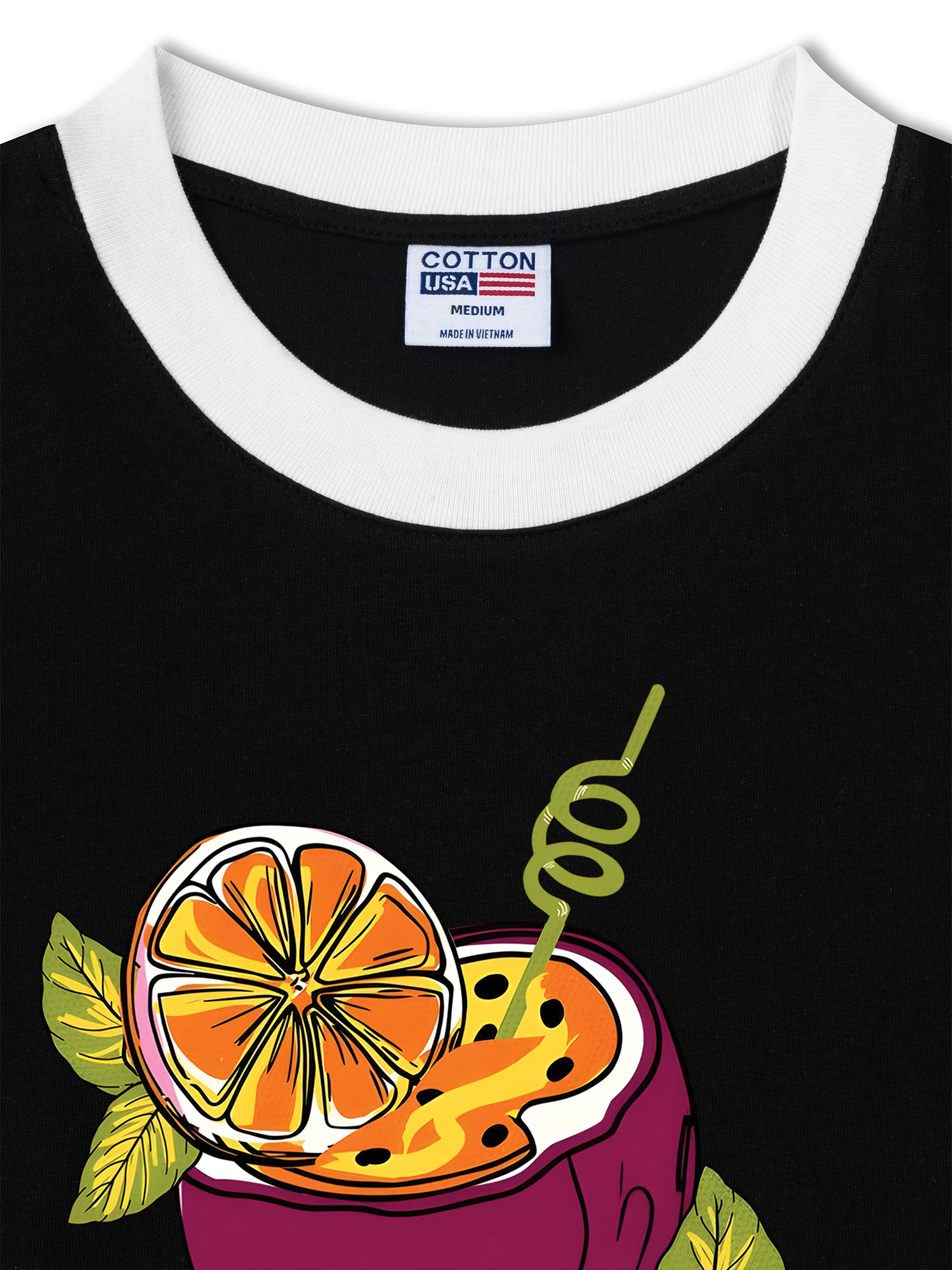 Áo Thun Ringer Relaxed Fit Tropical Passion Fruit