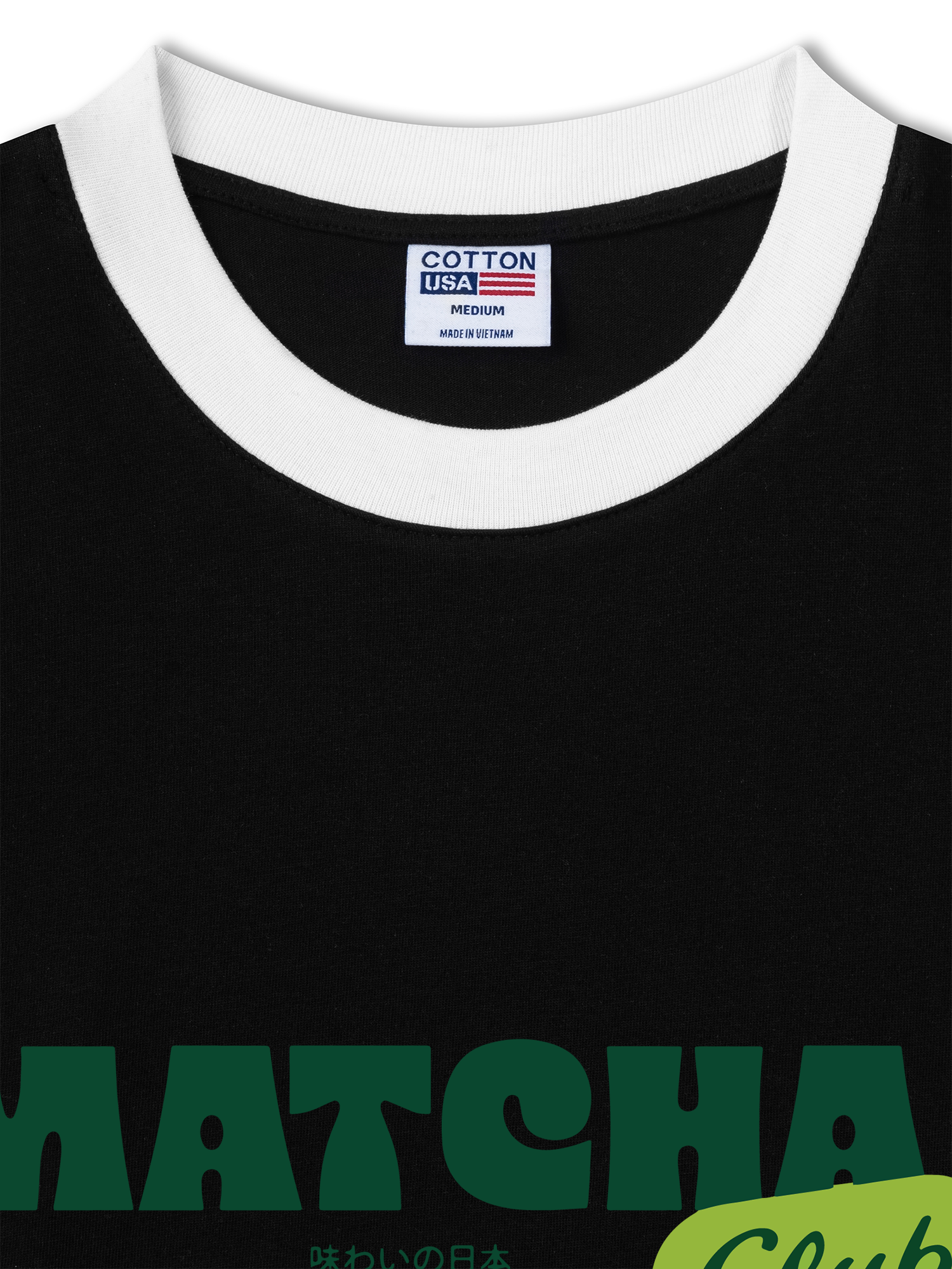 Áo Thun Ringer Relaxed Fit Matcha Club