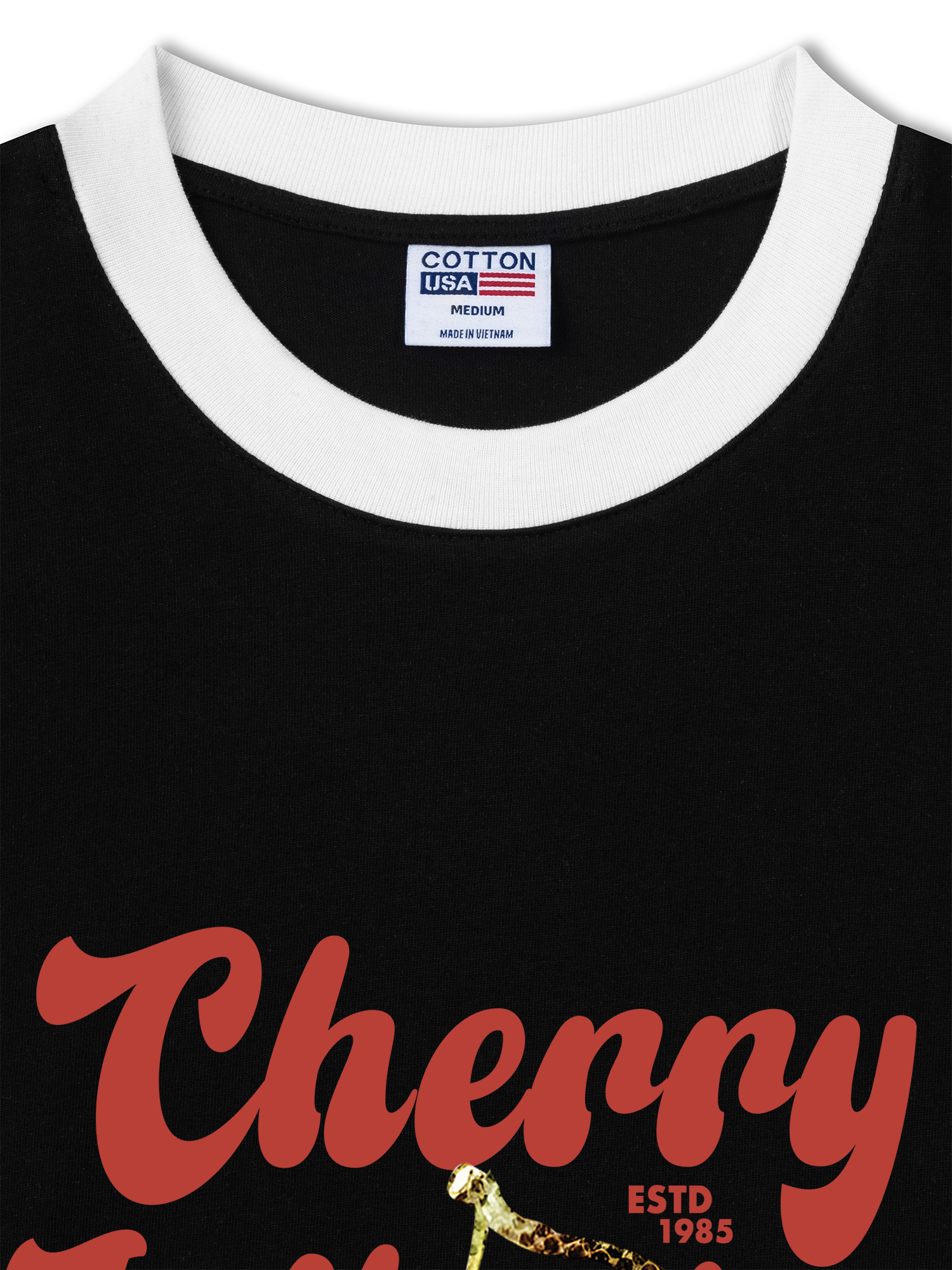 Áo Thun Ringer Relaxed Fit Tropical Cherry Influsion