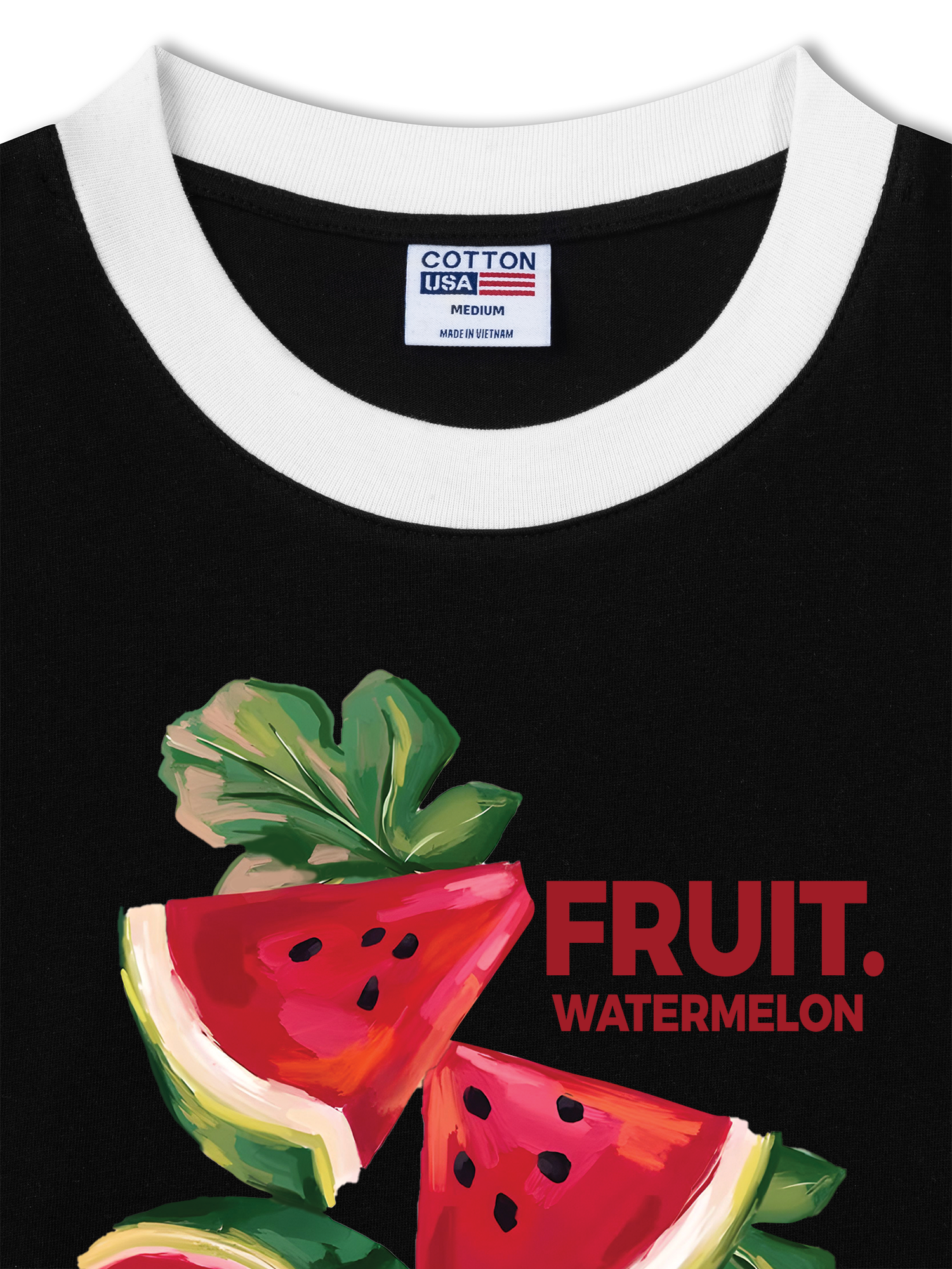 Áo Thun Ringer Relaxed Fit Tropical Watermelon