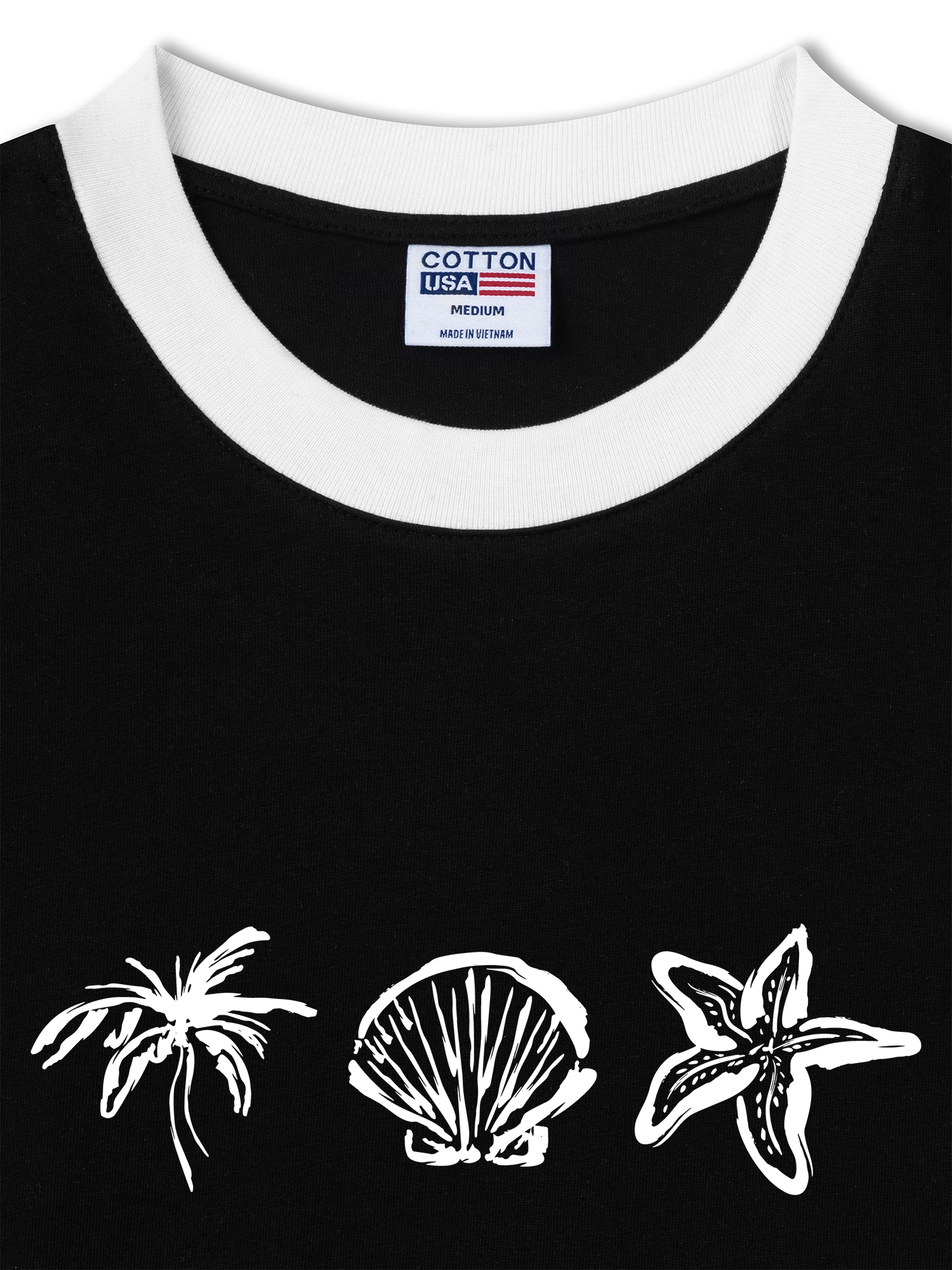 Áo Thun Ringer Relaxed Fit Tropical Sea You Soon