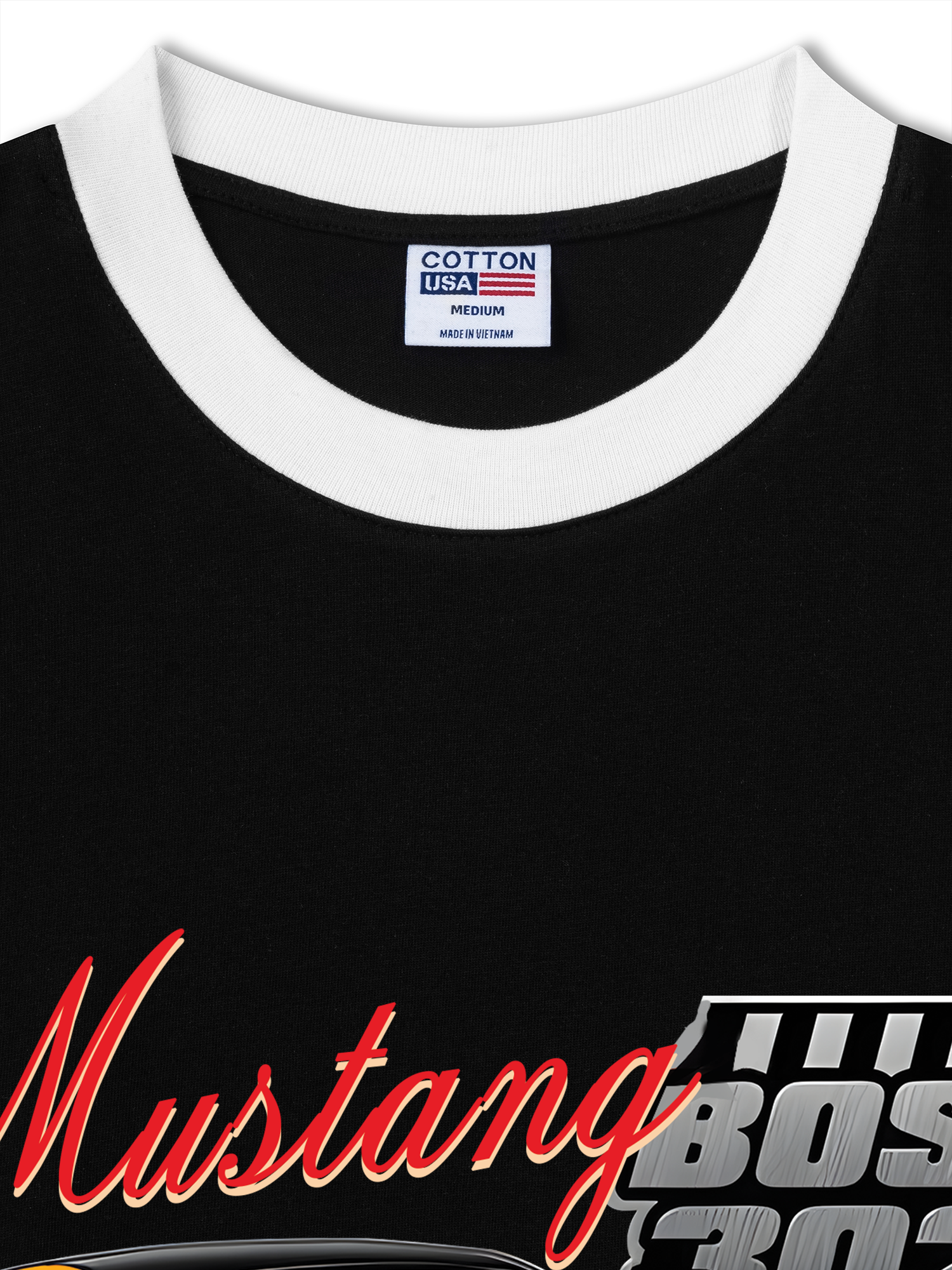 Áo Thun Ringer Relaxed Fit Mustang Boss 302