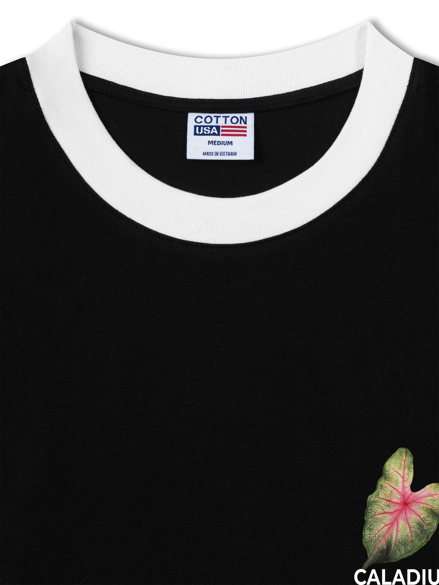 Áo Thun Ringer Relaxed Fit Tropical Leaf