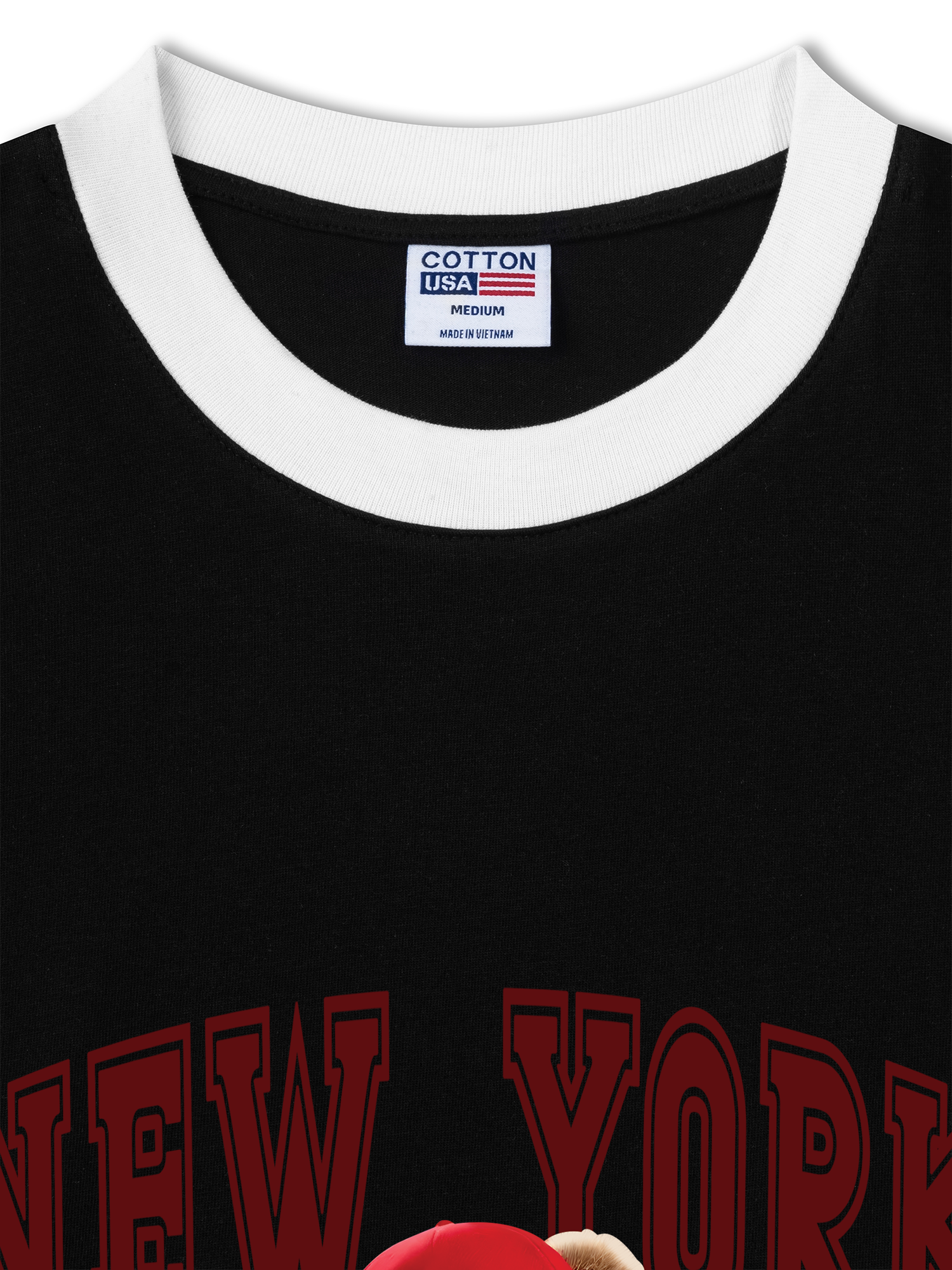 Áo Thun Ringer Relaxed Fit Baseball Authentic Teddy