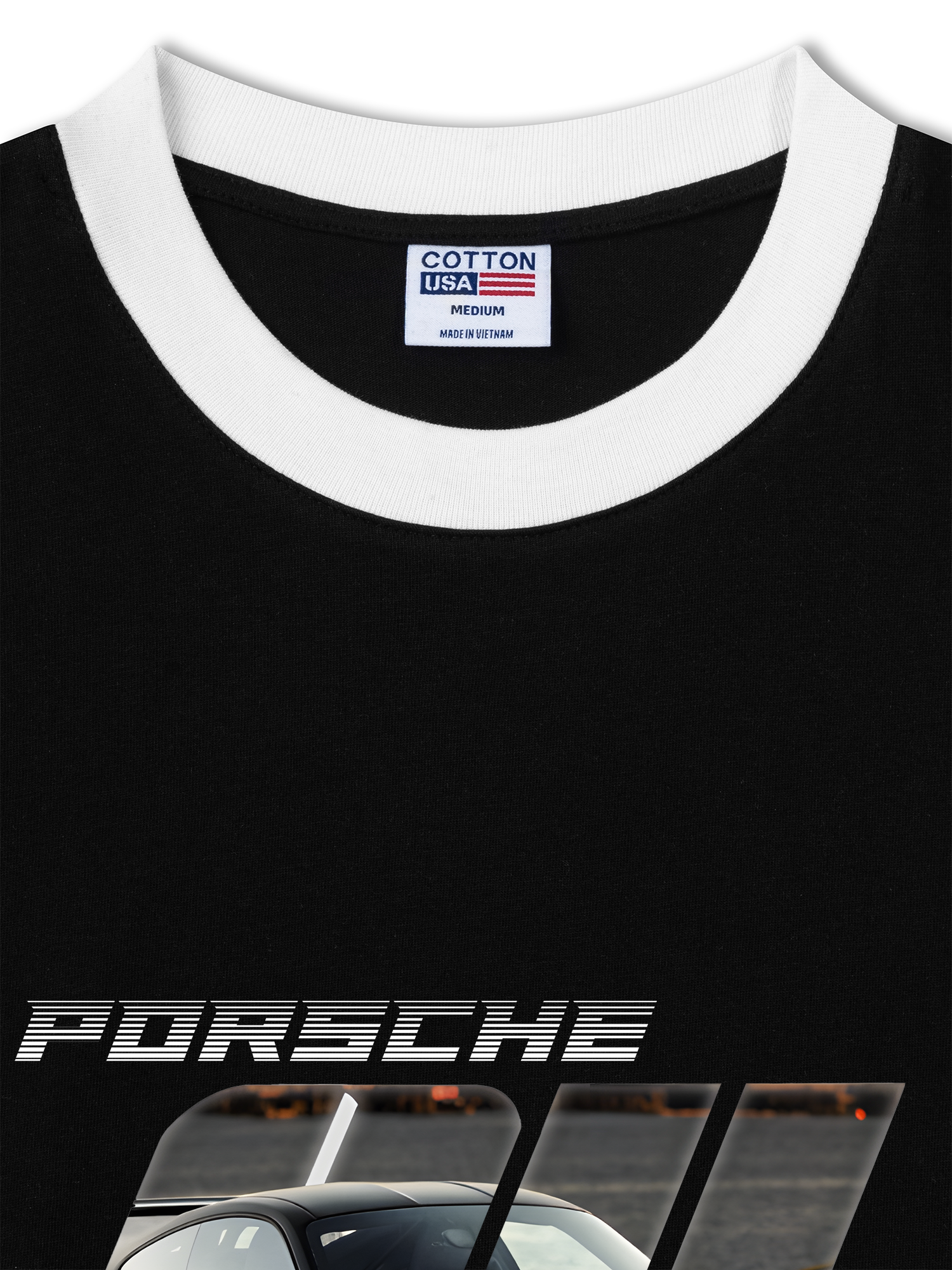 Áo Thun Ringer Relaxed Fit Porsche Silver Turbo S