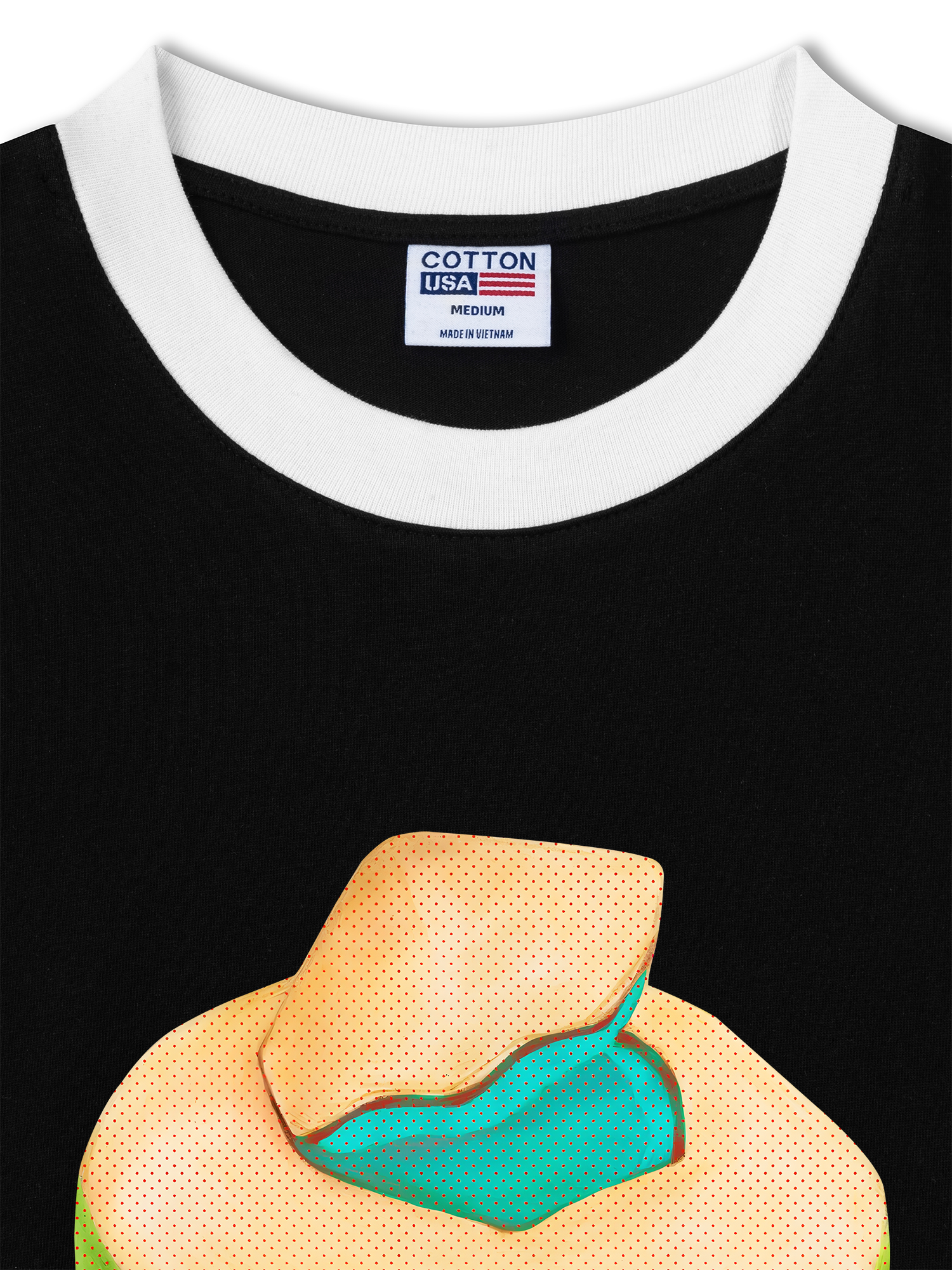 Áo Thun Ringer Relaxed Fit Tropical Coconut Retro