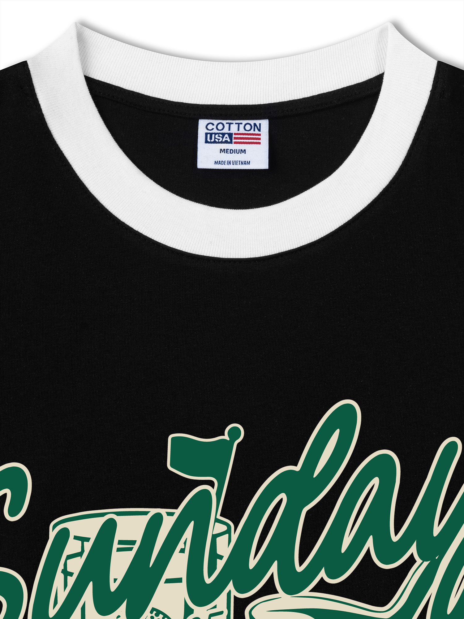 Áo Thun Ringer Relaxed Fit Golf USA Sunday Club