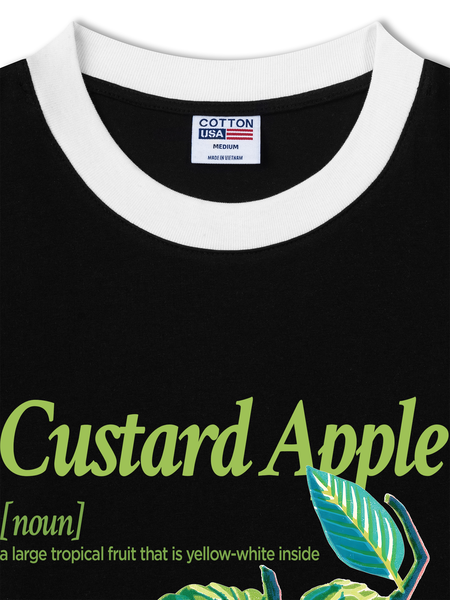 Áo Thun Ringer Relaxed Fit Tropical Custard Apple