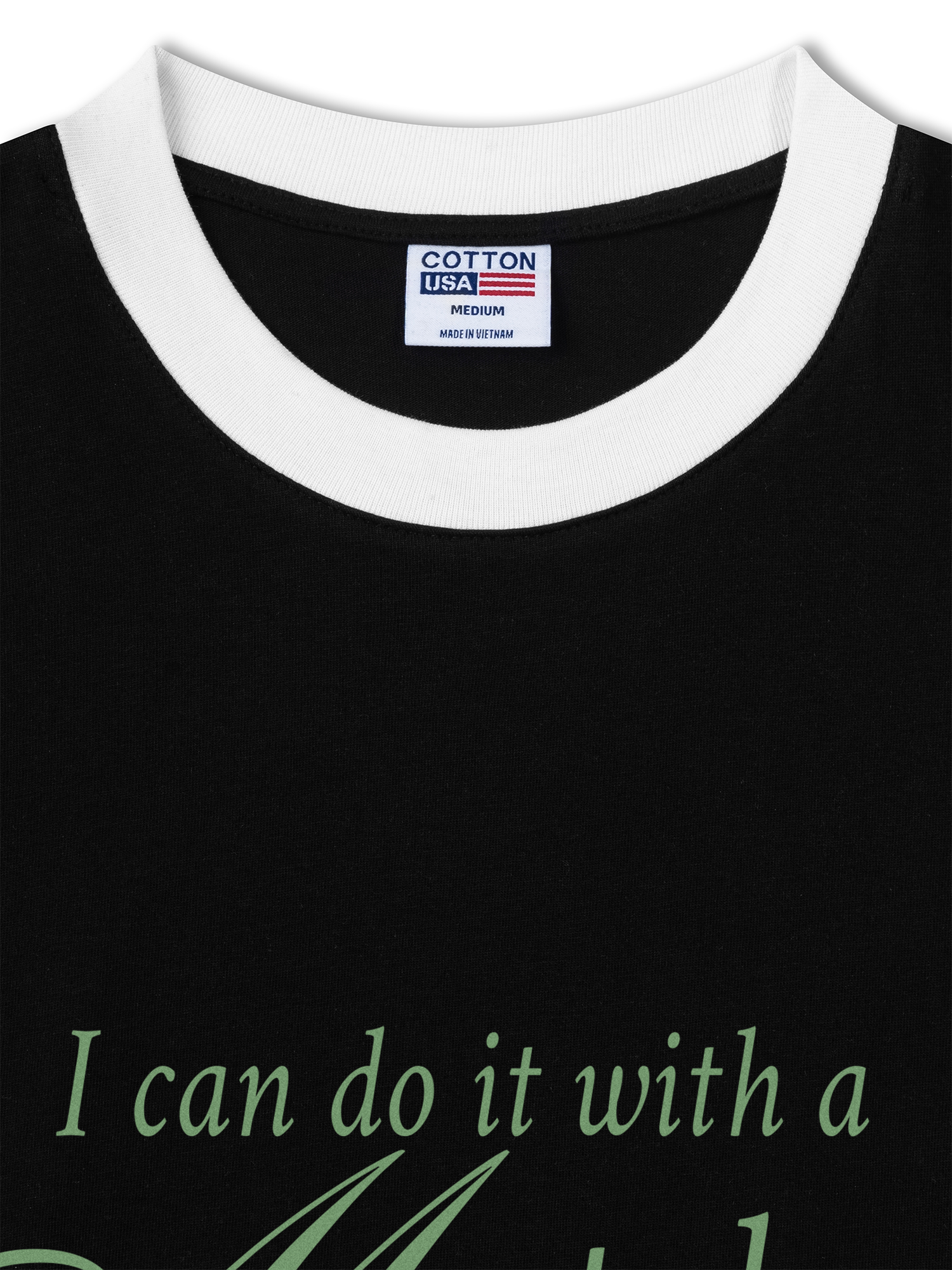 Áo Thun Ringer Relaxed Fit I Can Do It With A Matcha Latte