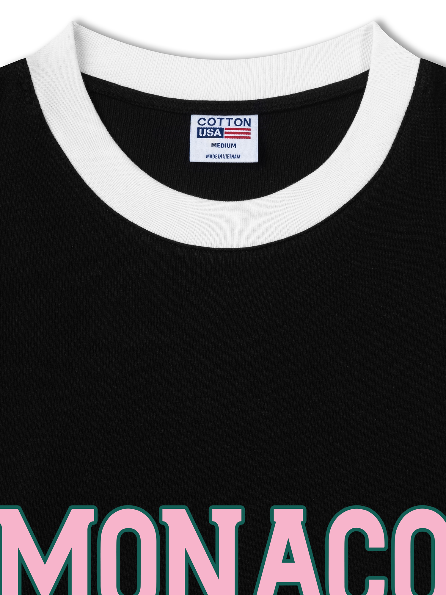 Áo Thun Ringer Relaxed Fit City Pink Monaco