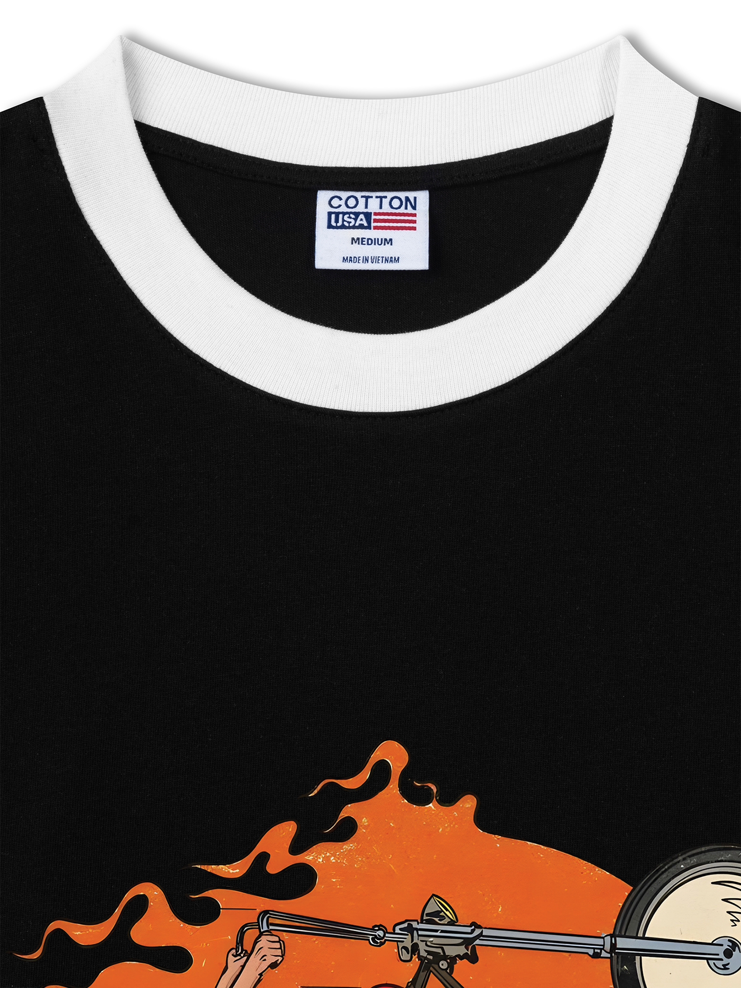 Áo Thun Ringer Relaxed Fit Born To Ride