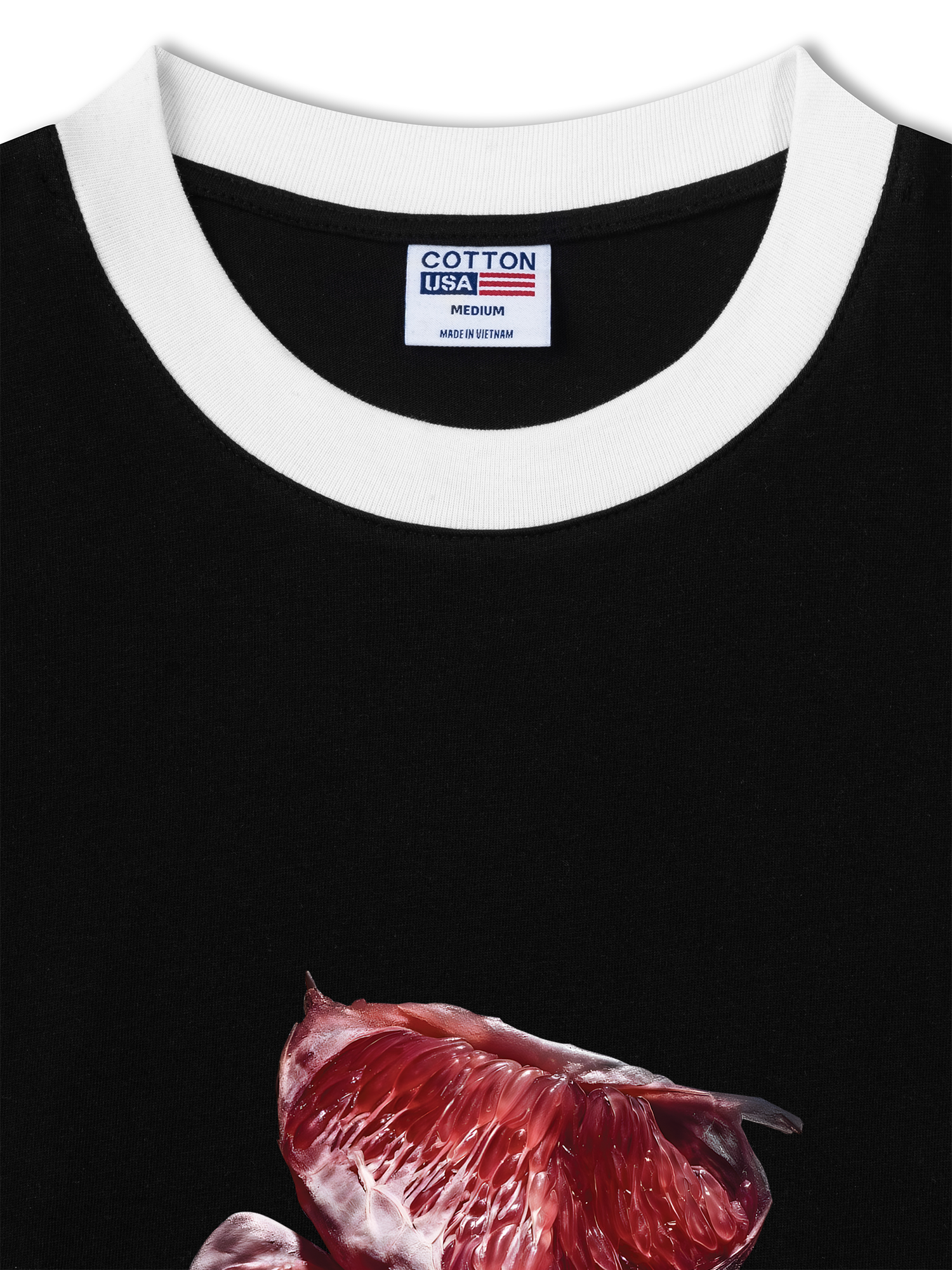 Áo Thun Ringer Relaxed Fit Tropical grapefruit