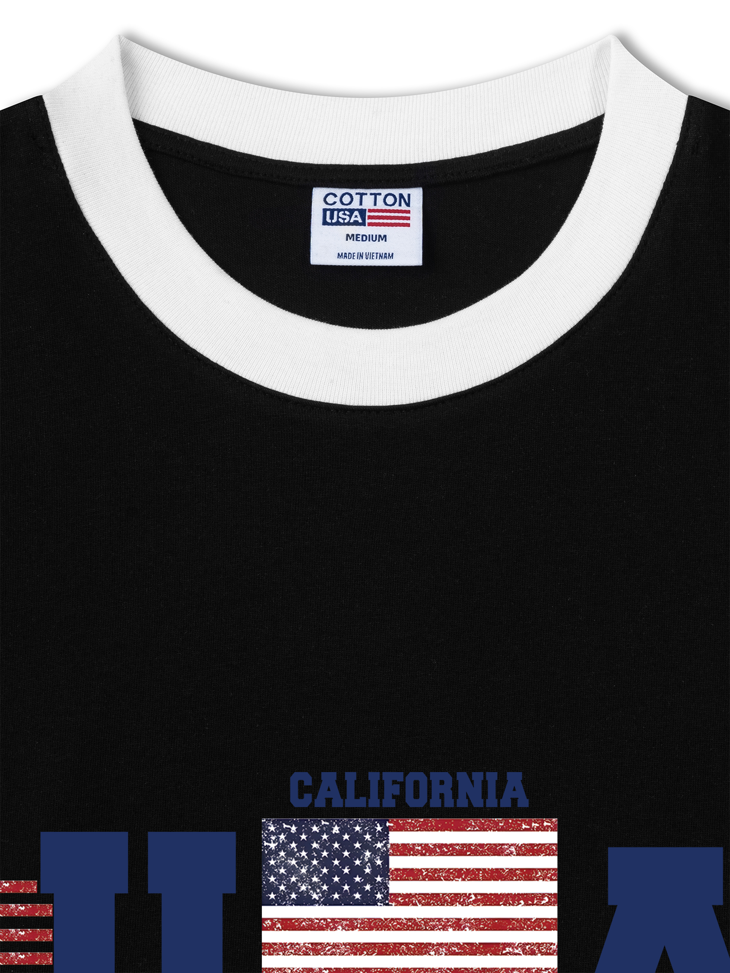 Áo Thun Ringer Relaxed Fit USA California