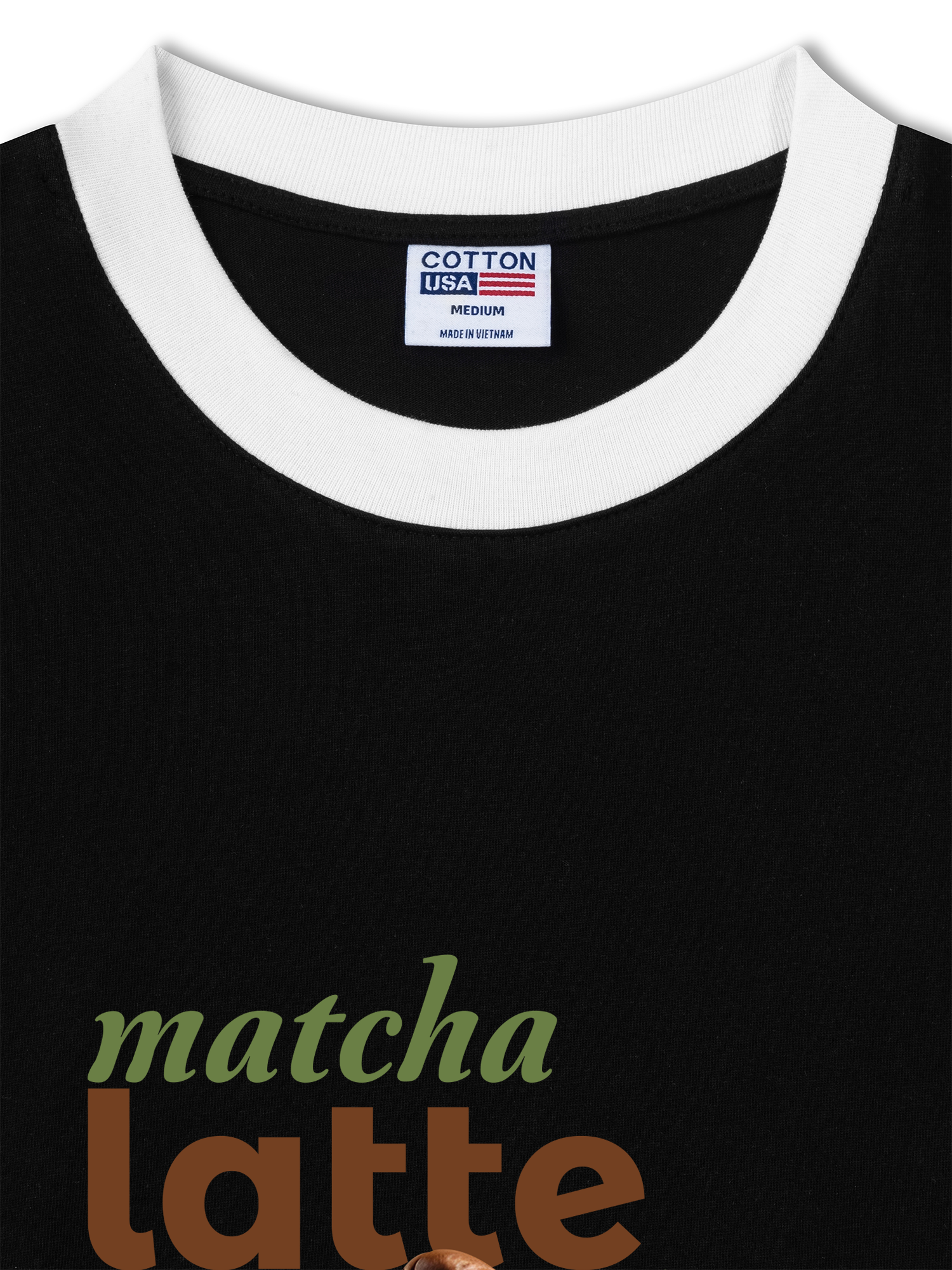 Áo Thun Ringer Relaxed Fit Matcha Latte