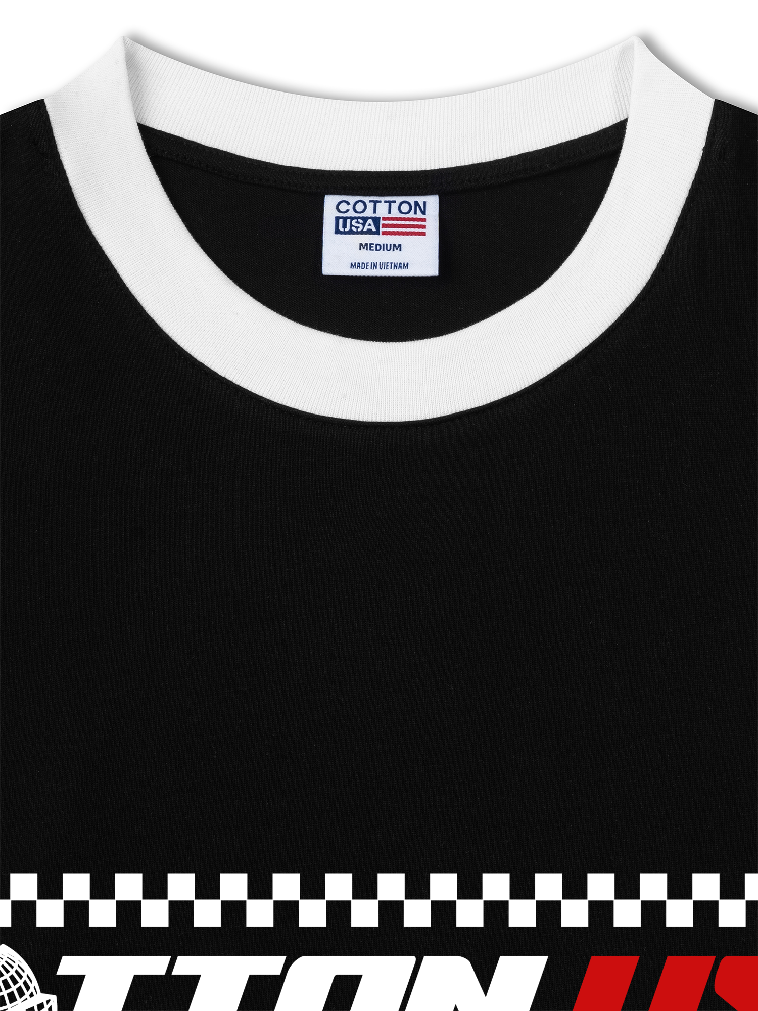 Áo Thun Ringer Relaxed Fit USA Target Mode