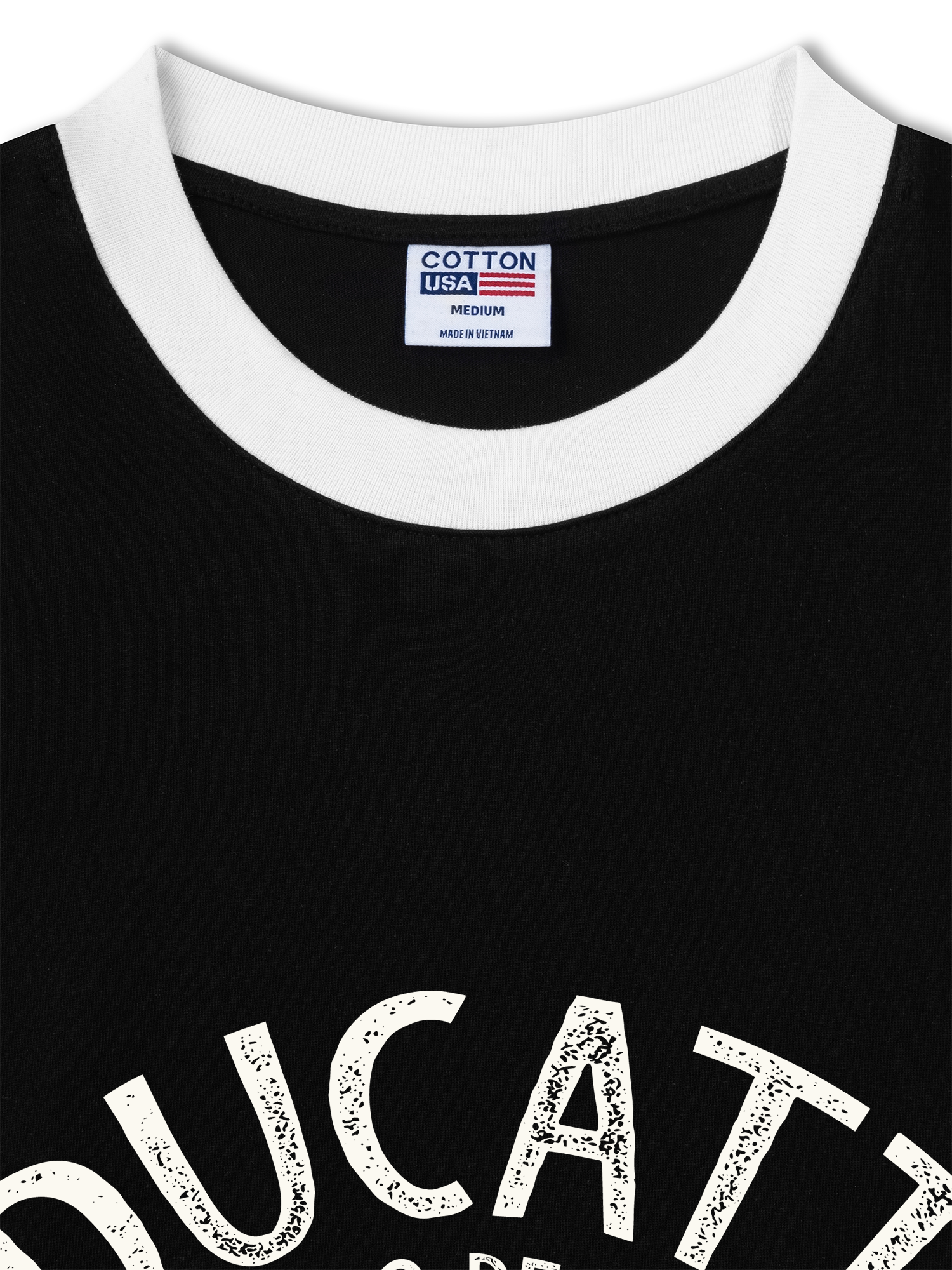 Áo Thun Ringer Relaxed Fit Ducati Vintage Vibes