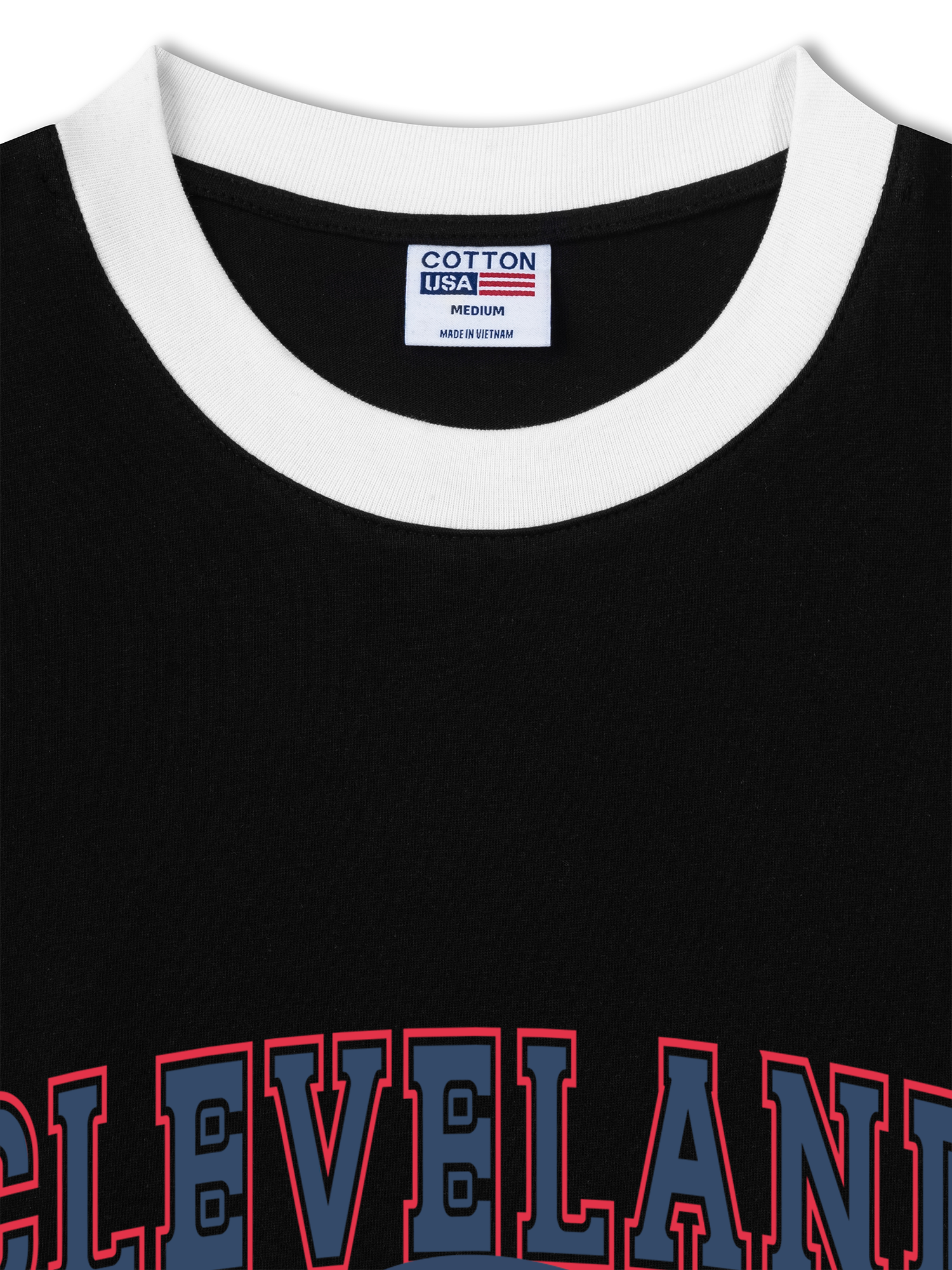 Áo Thun Ringer Relaxed Fit Baseball Cleveland