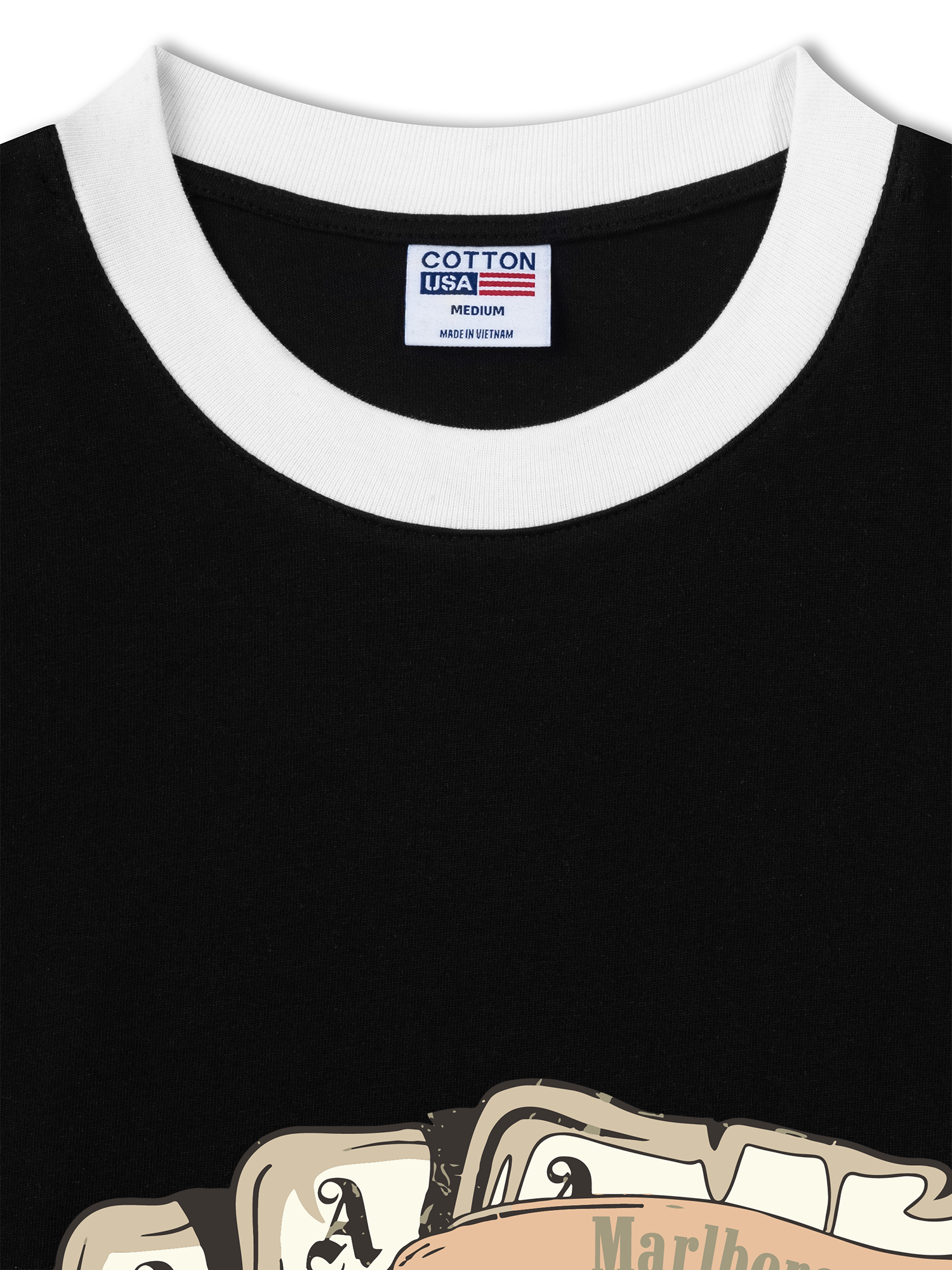 Áo Thun Ringer Relaxed Fit Marlboro Don_t Squat