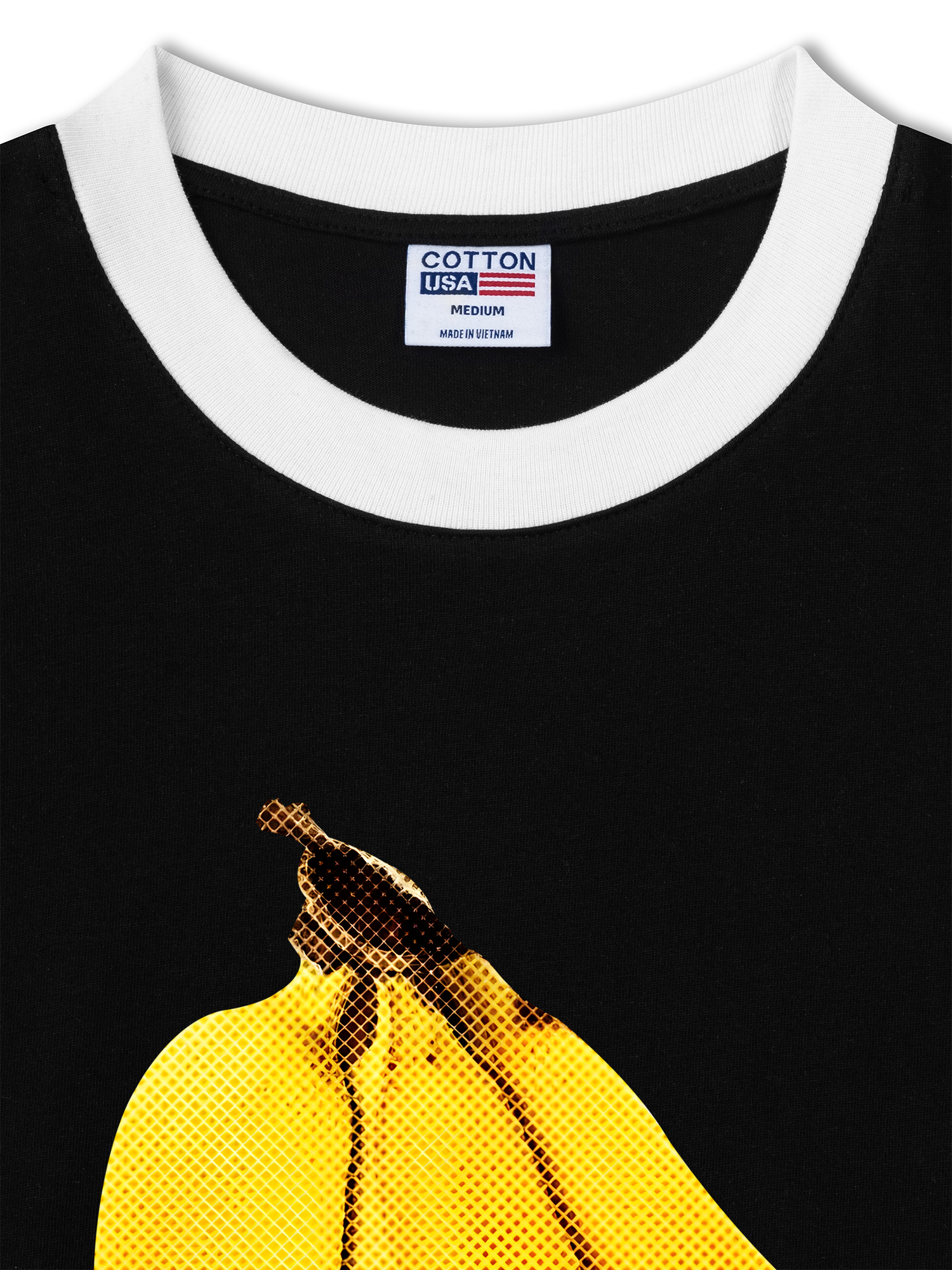 Áo Thun Ringer Relaxed Fit Tropical Banana Retro