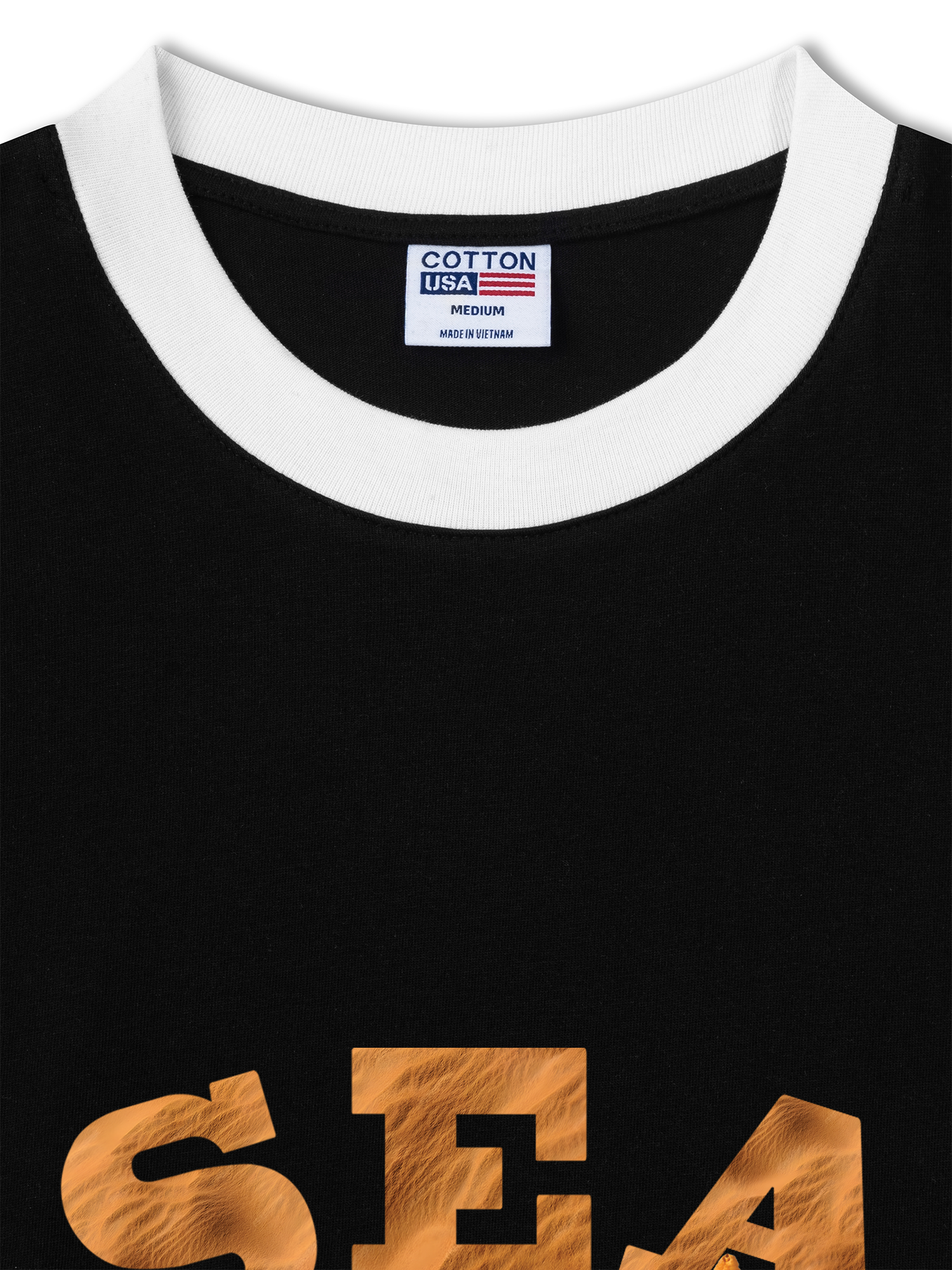 Áo Thun Ringer Relaxed Fit Tropical Starfish Parrty Sand