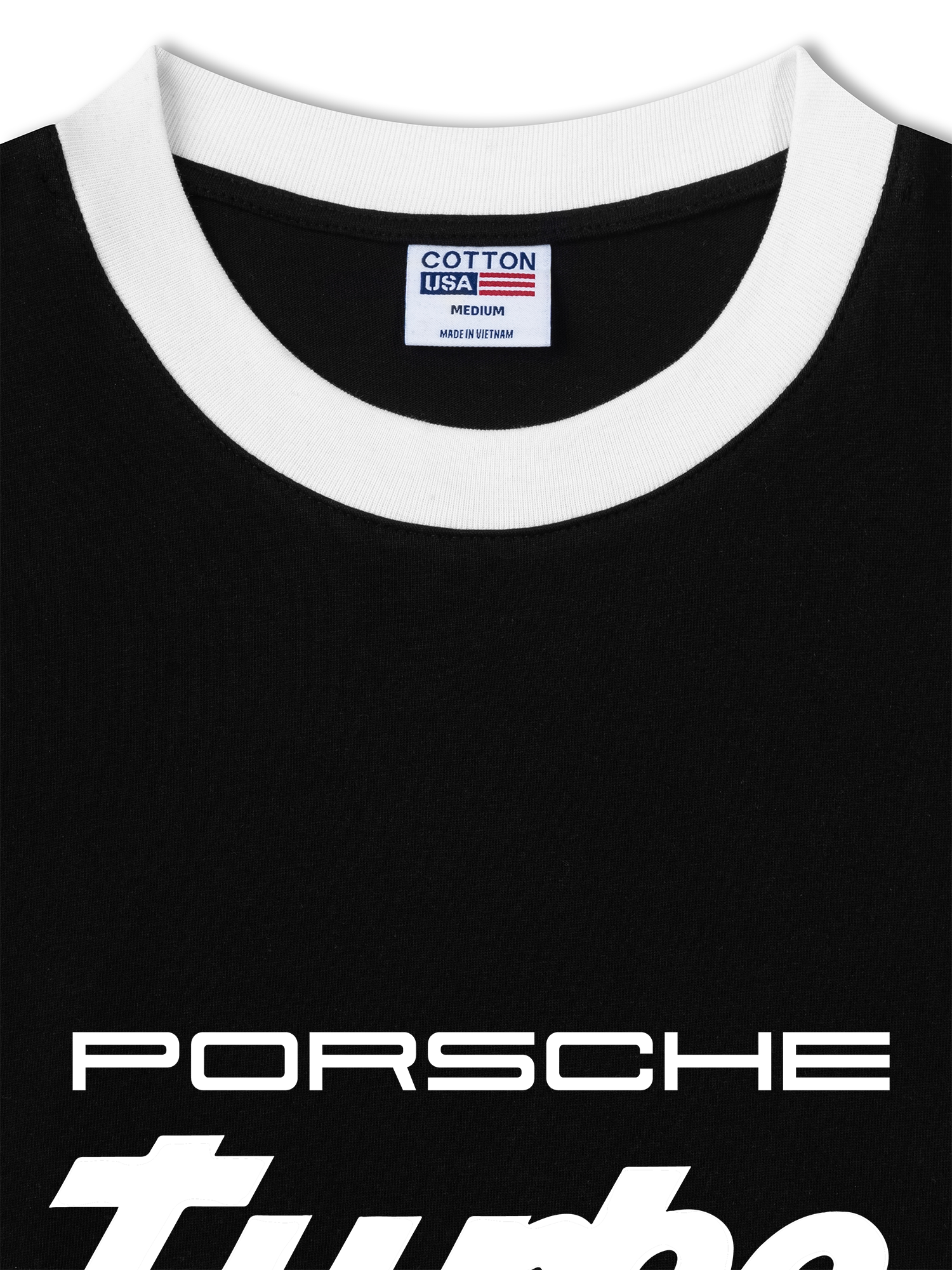 Áo Thun Ringer Relaxed Fit Porsche Turbo Golden Race