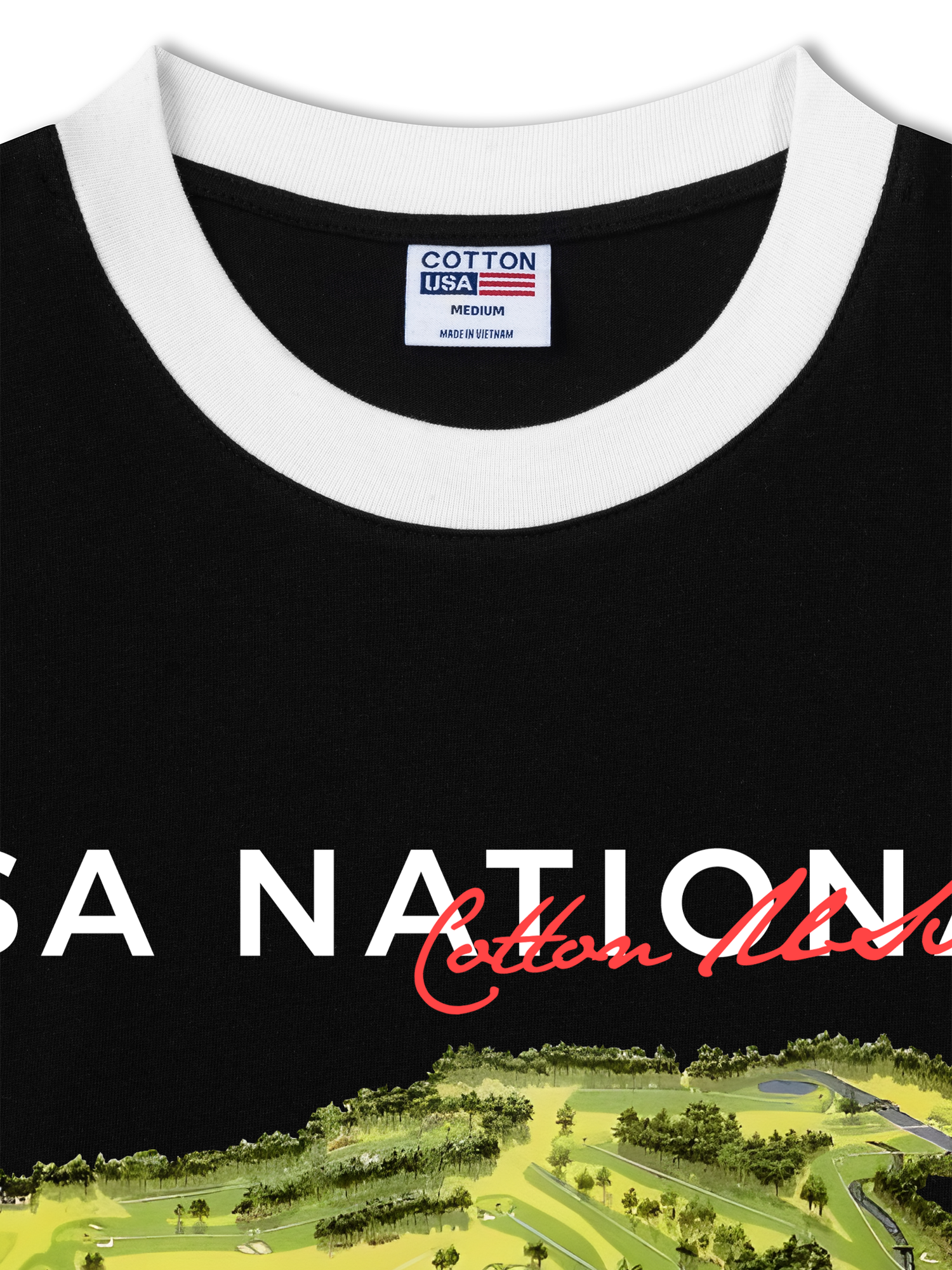 Áo Thun Ringer Relaxed Fit Golf National Master