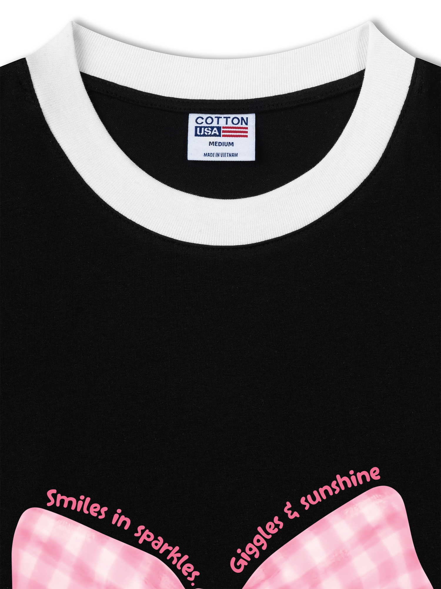 Áo Thun Ringer Relaxed Fit Pink Ribbon