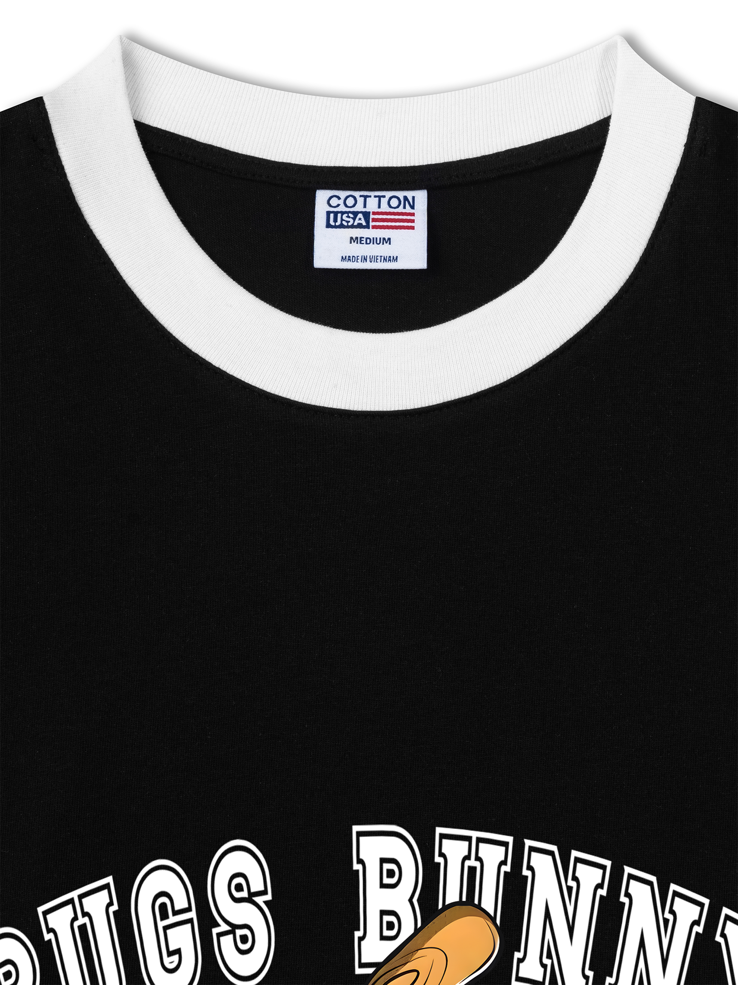 Áo Thun Ringer Relaxed Fit Baseball Bugs Bunny