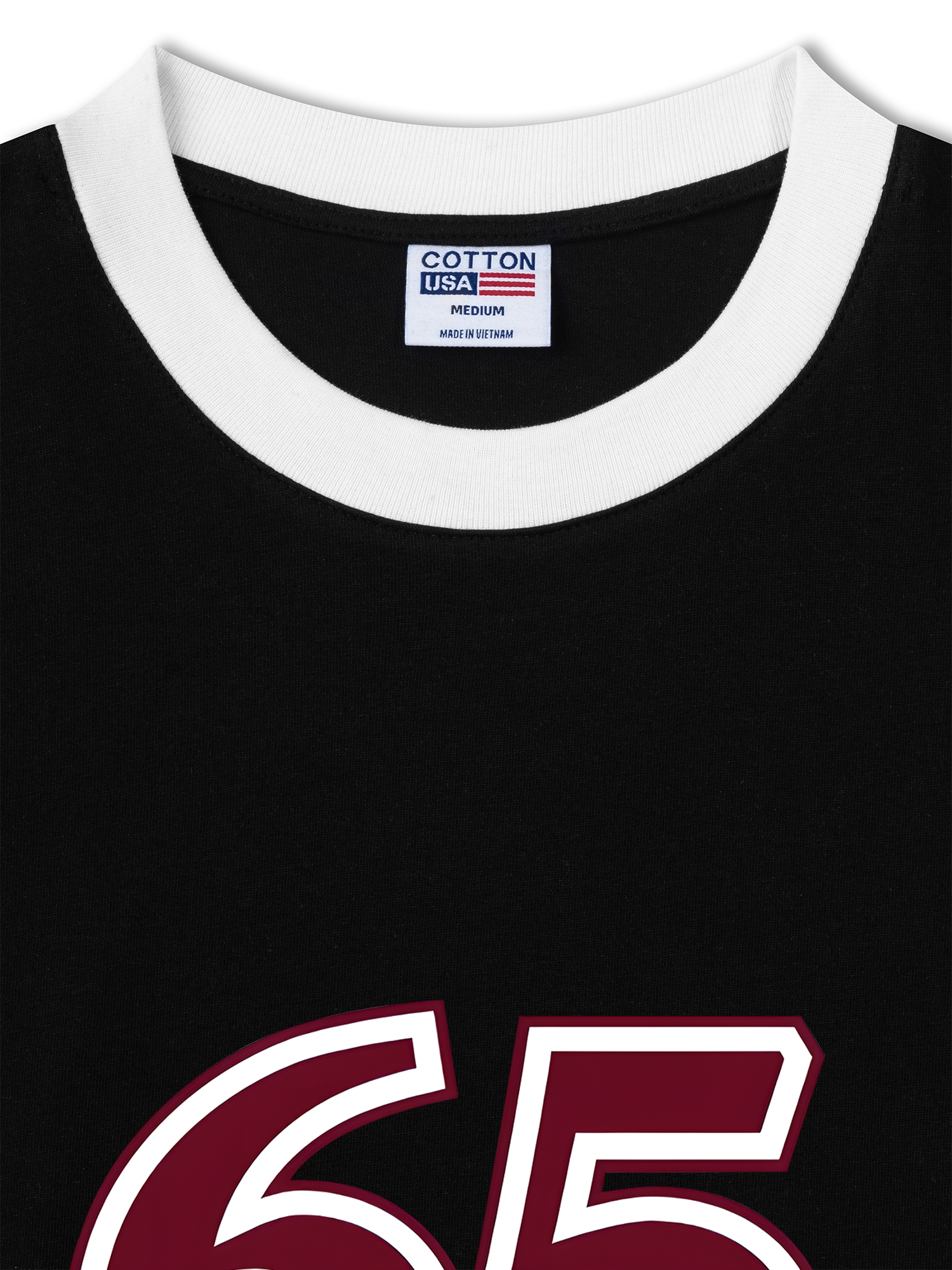 Áo Thun Ringer Relaxed Fit Mustang Red Version Retro