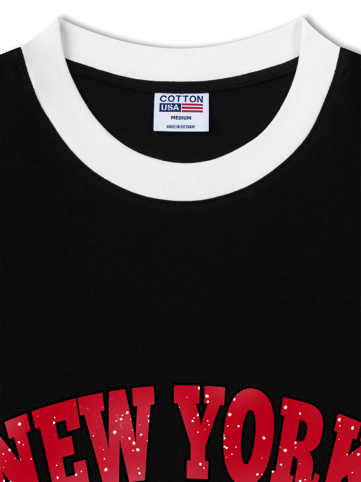 Áo Thun Ringer Relaxed Fit City New York Brooklyn