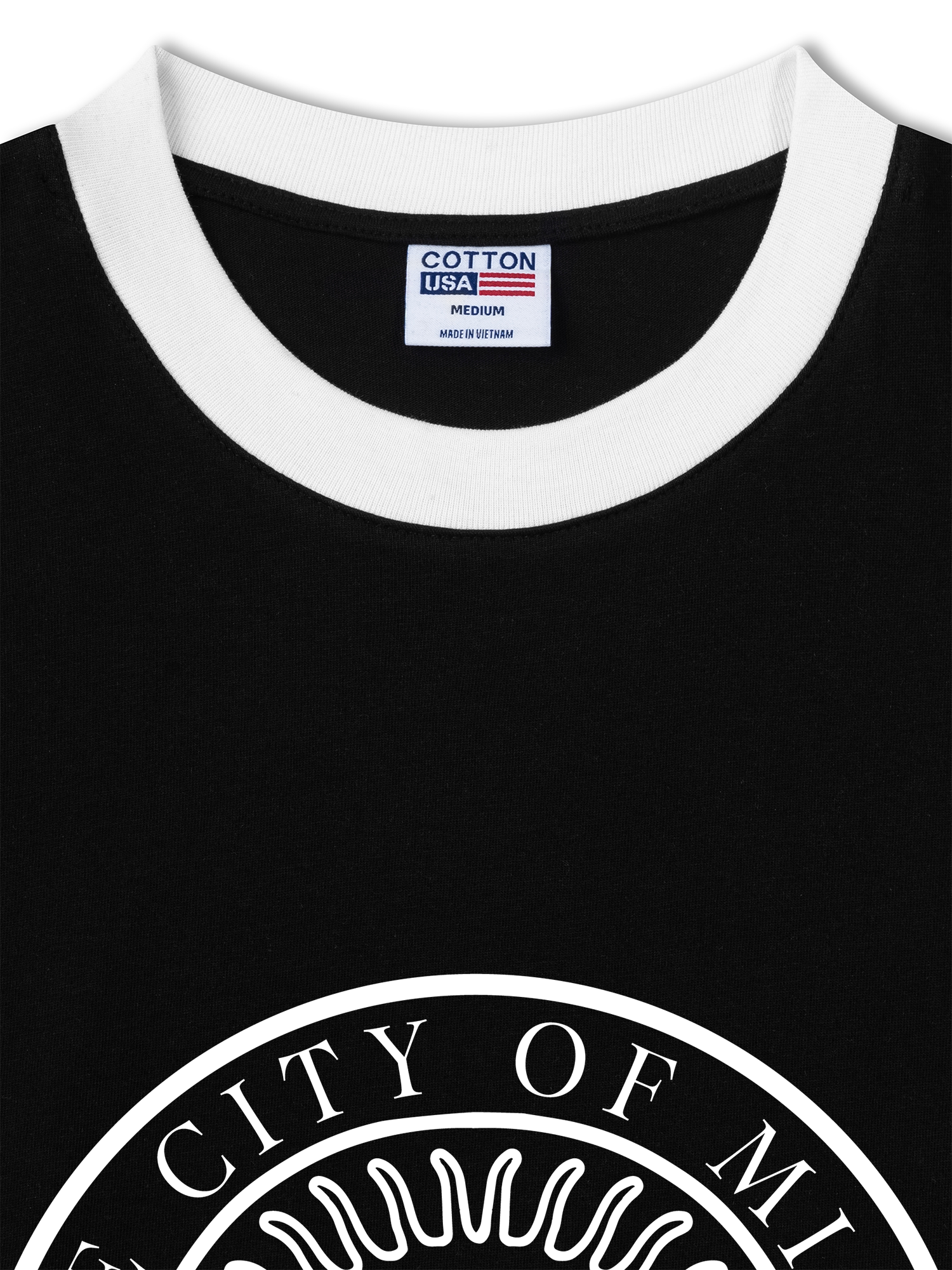 Áo Thun Ringer Relaxed Fit The City of Miami Florida