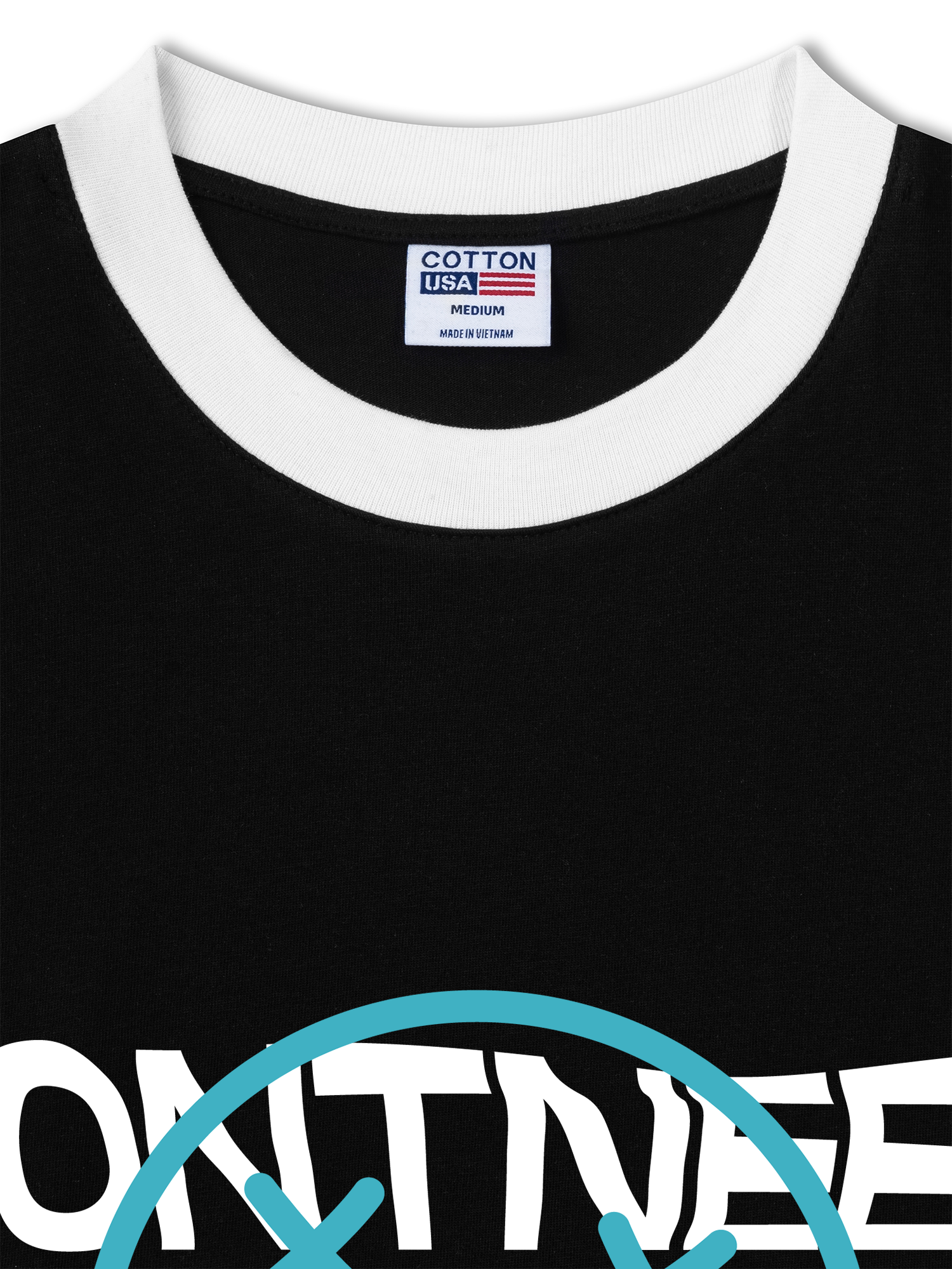 Áo Thun Ringer Relaxed Fit USA Dont Need Reason