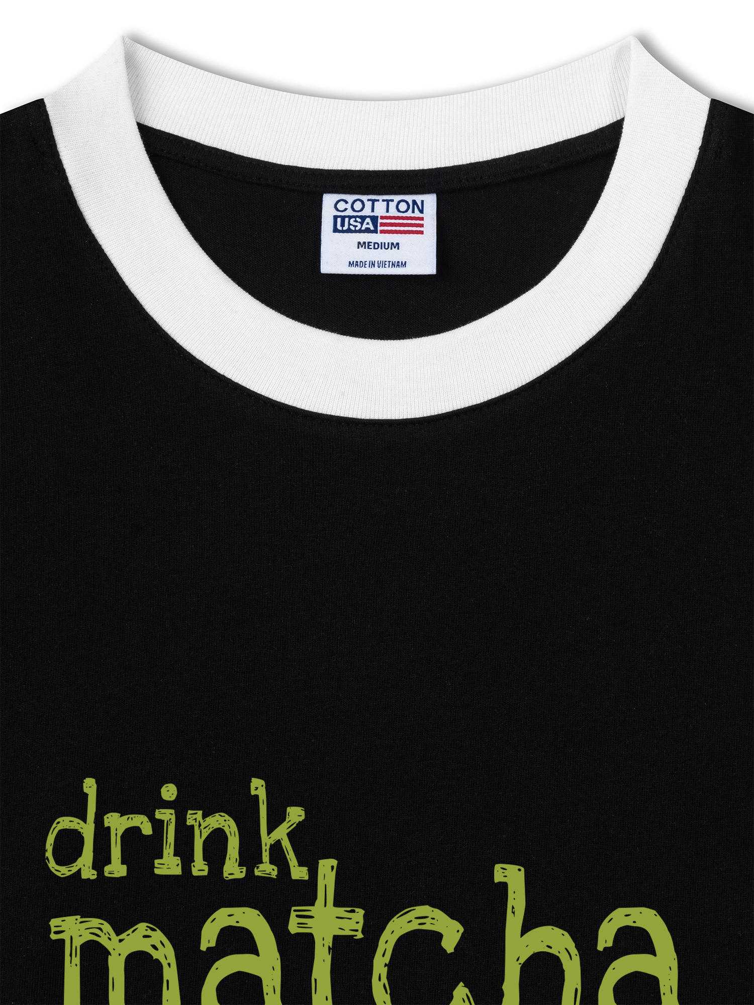 Áo Thun Ringer Relaxed Fit Matcha Will Fix Everything