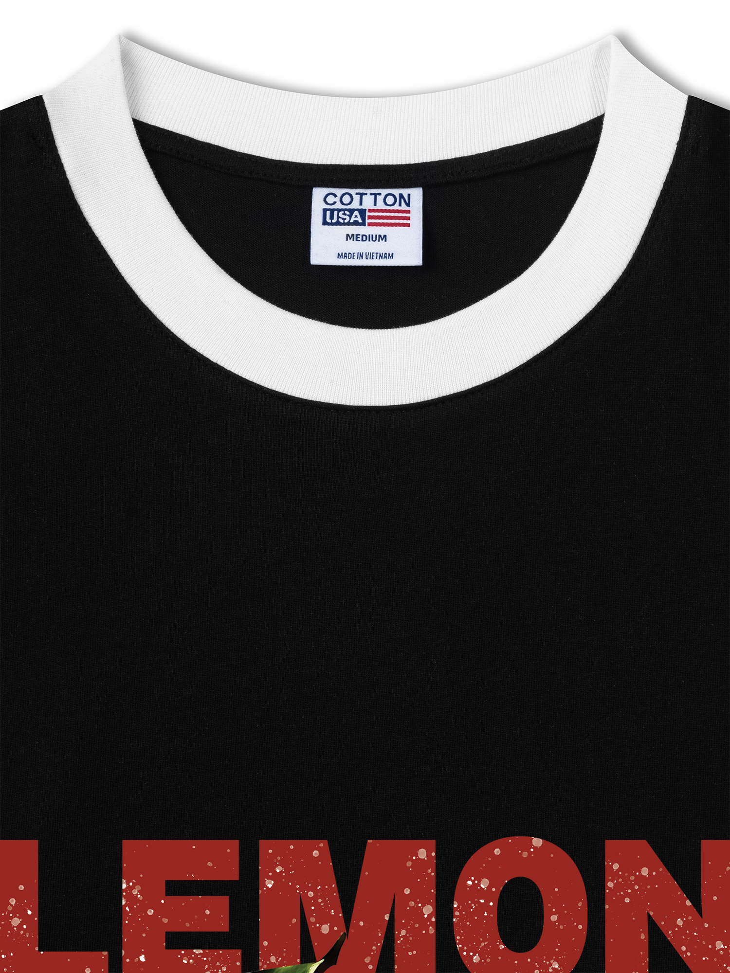 Áo Thun Ringer Relaxed Fit Tropical Lemon Orrganic