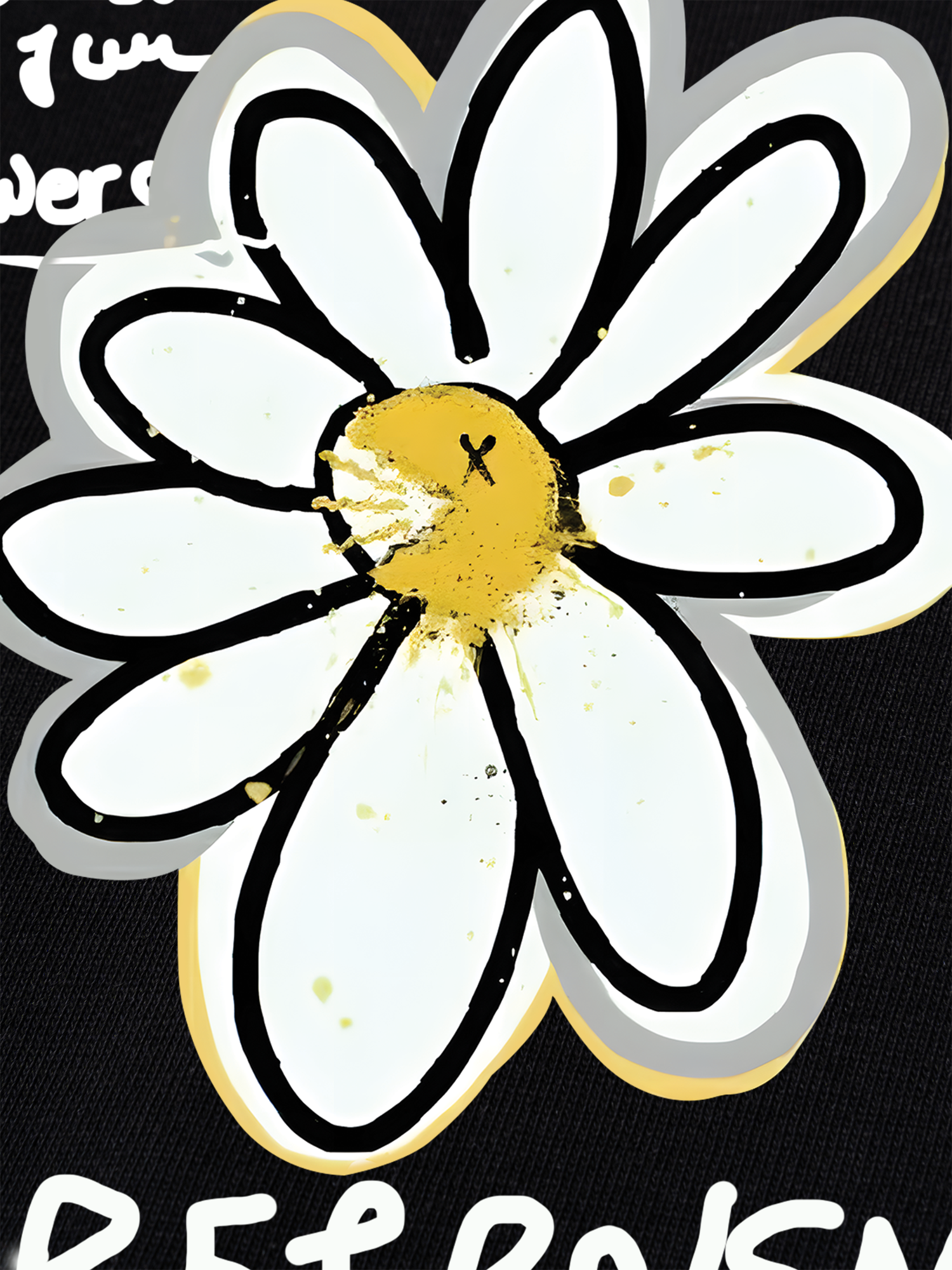 Áo Thun Ringer Relaxed Fit Cotton Usa Daisy Flower