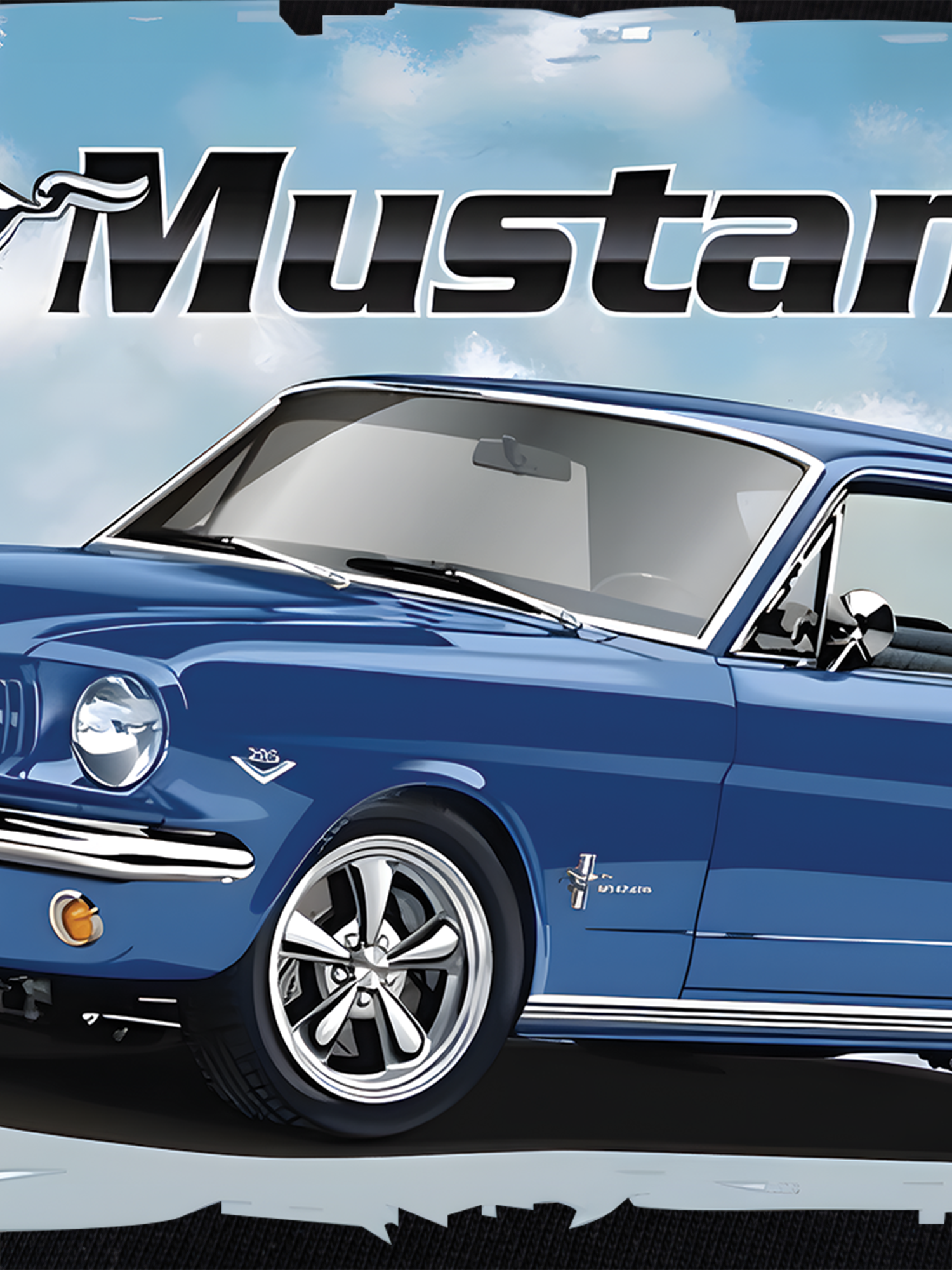 Áo Thun Ringer Relaxed Fit Mustang Vintage Blue