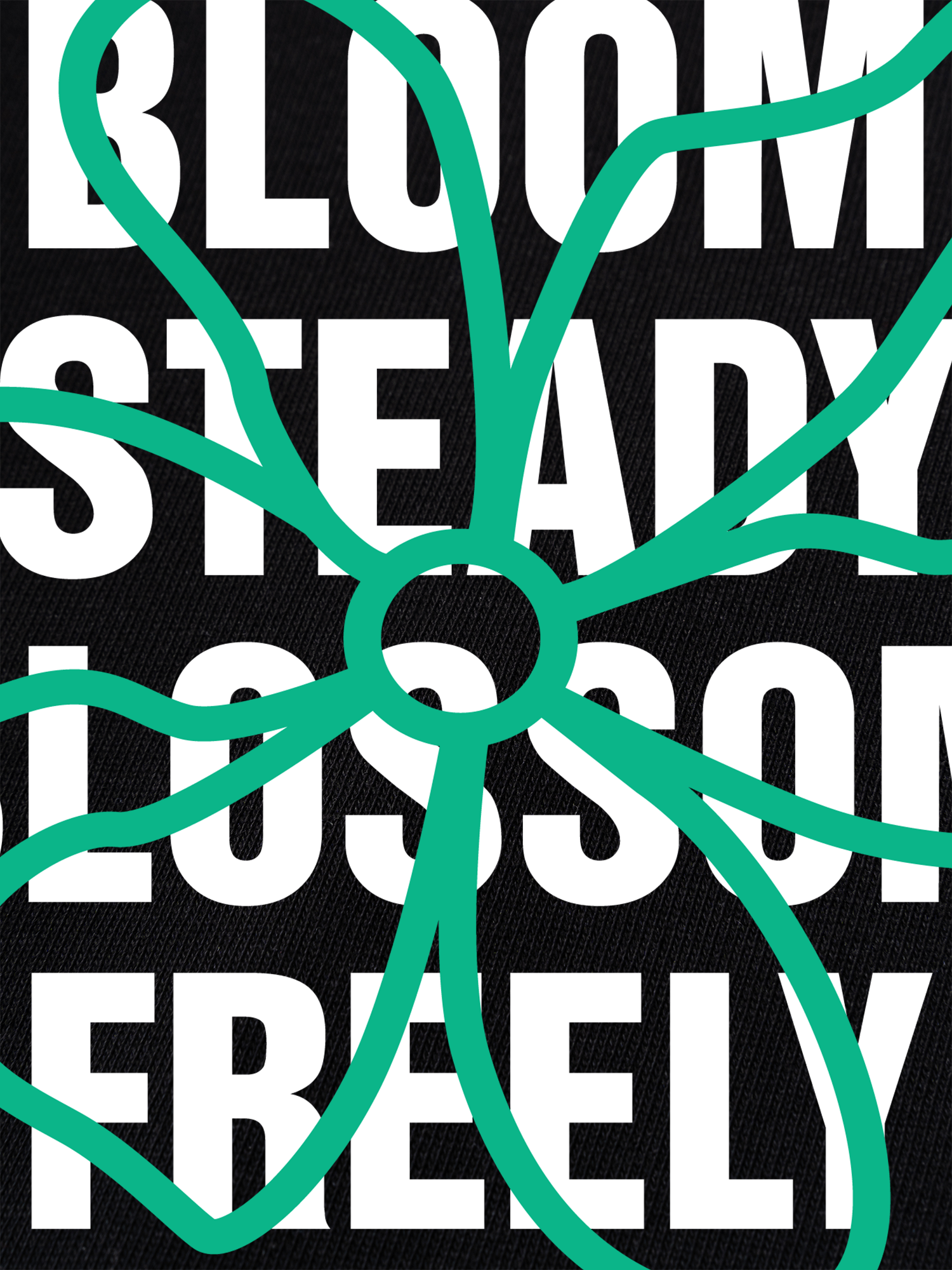 Áo Thun Ringer Relaxed Fit Floral Bloom Steady