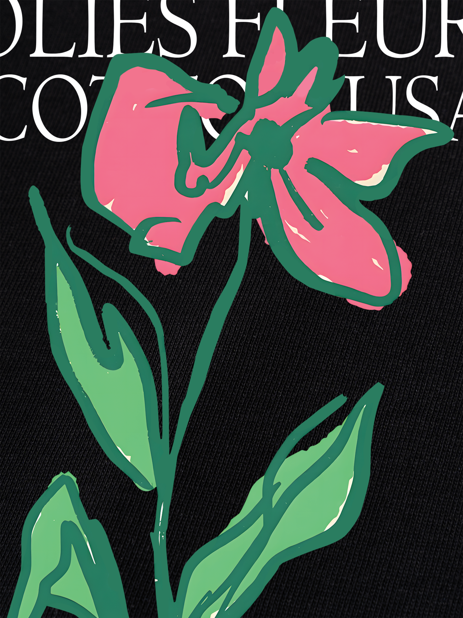 Áo Thun Ringer Relaxed Fit Floral Jolies Fleurs