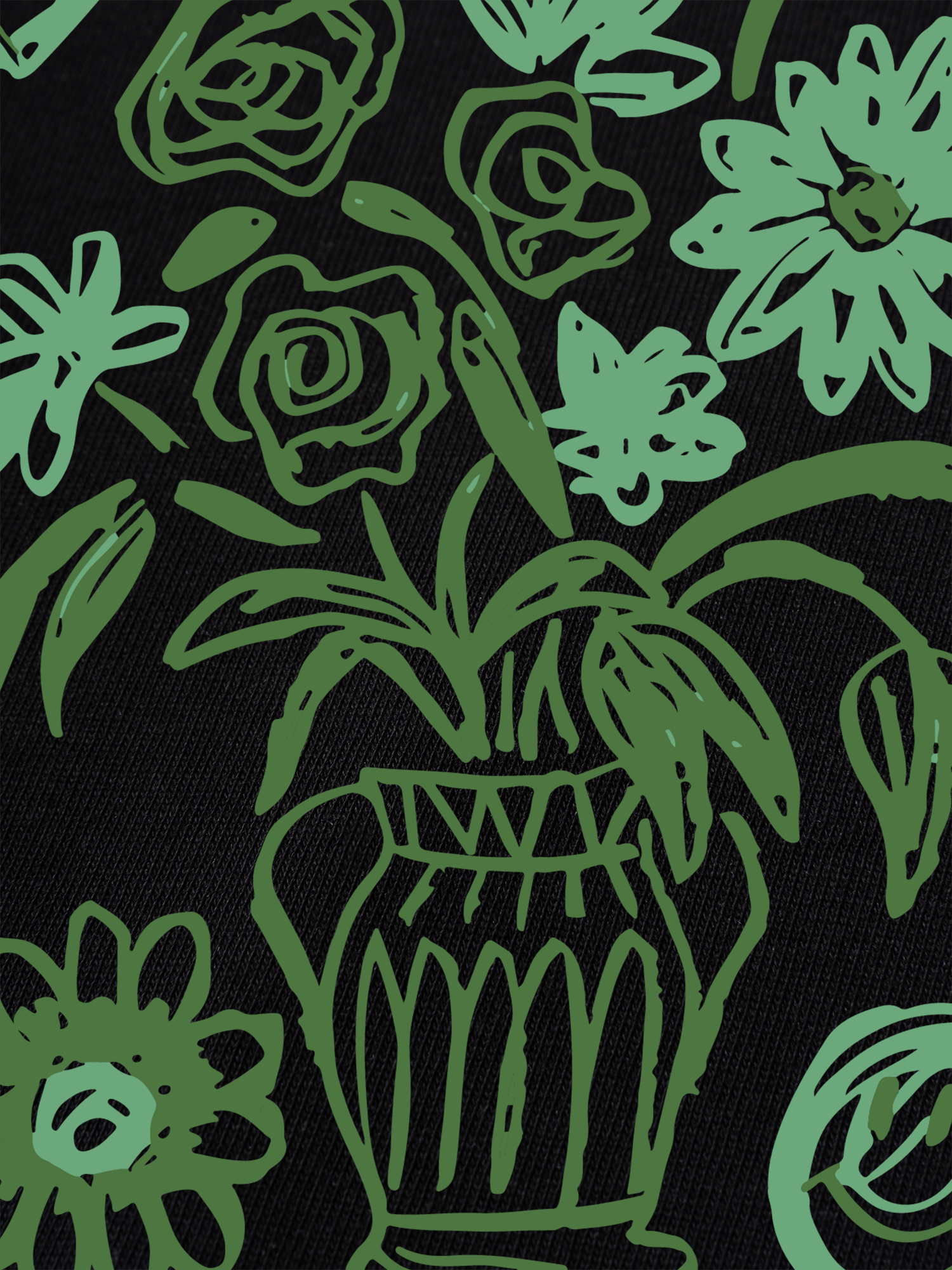 Áo Thun Ringer Relaxed Fit Floral Artiste Des Fleurs