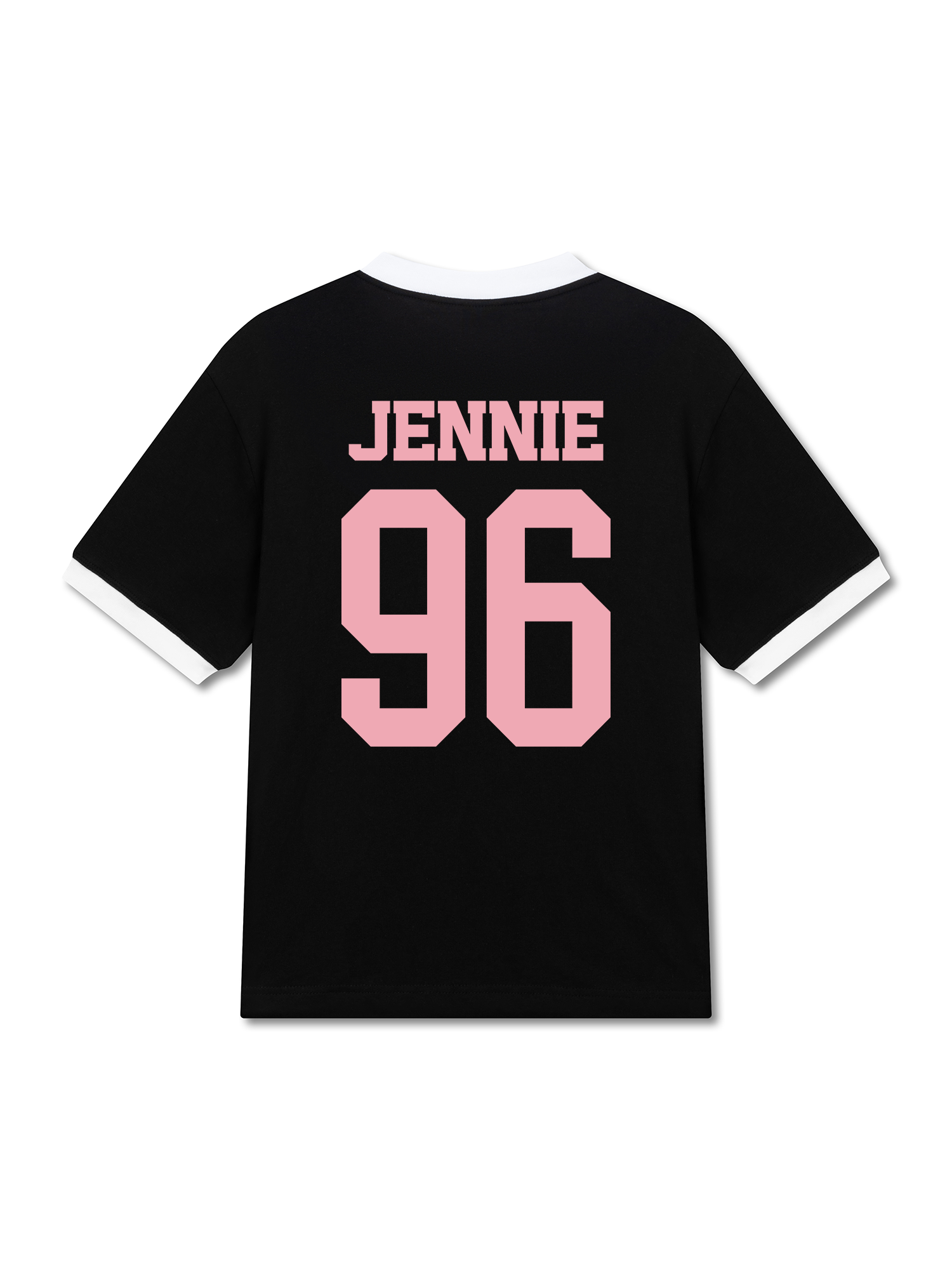 Áo Thun Ringer Relaxed Fit Idols Black Pink Jennie