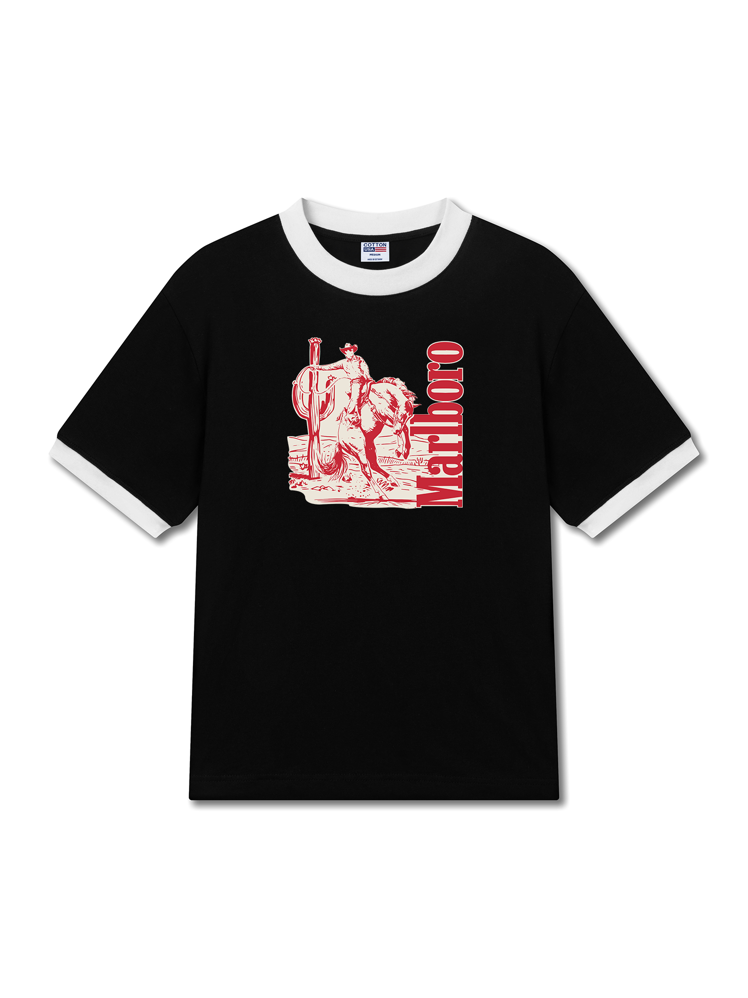 Áo Thun Ringer Relaxed Fit Marlboro High Noon