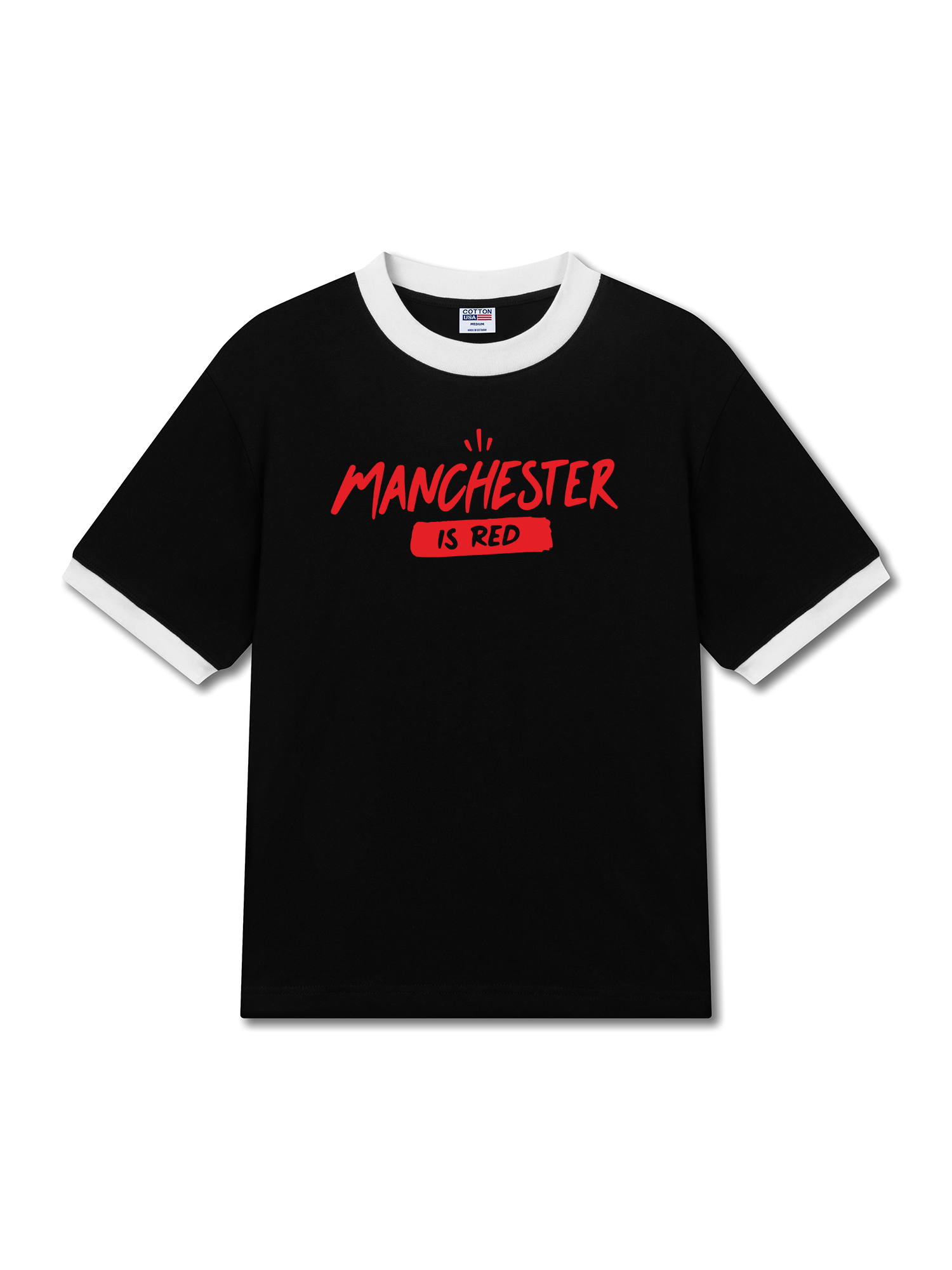 Áo Thun Ringer Relaxed Fit Manchester Is Red